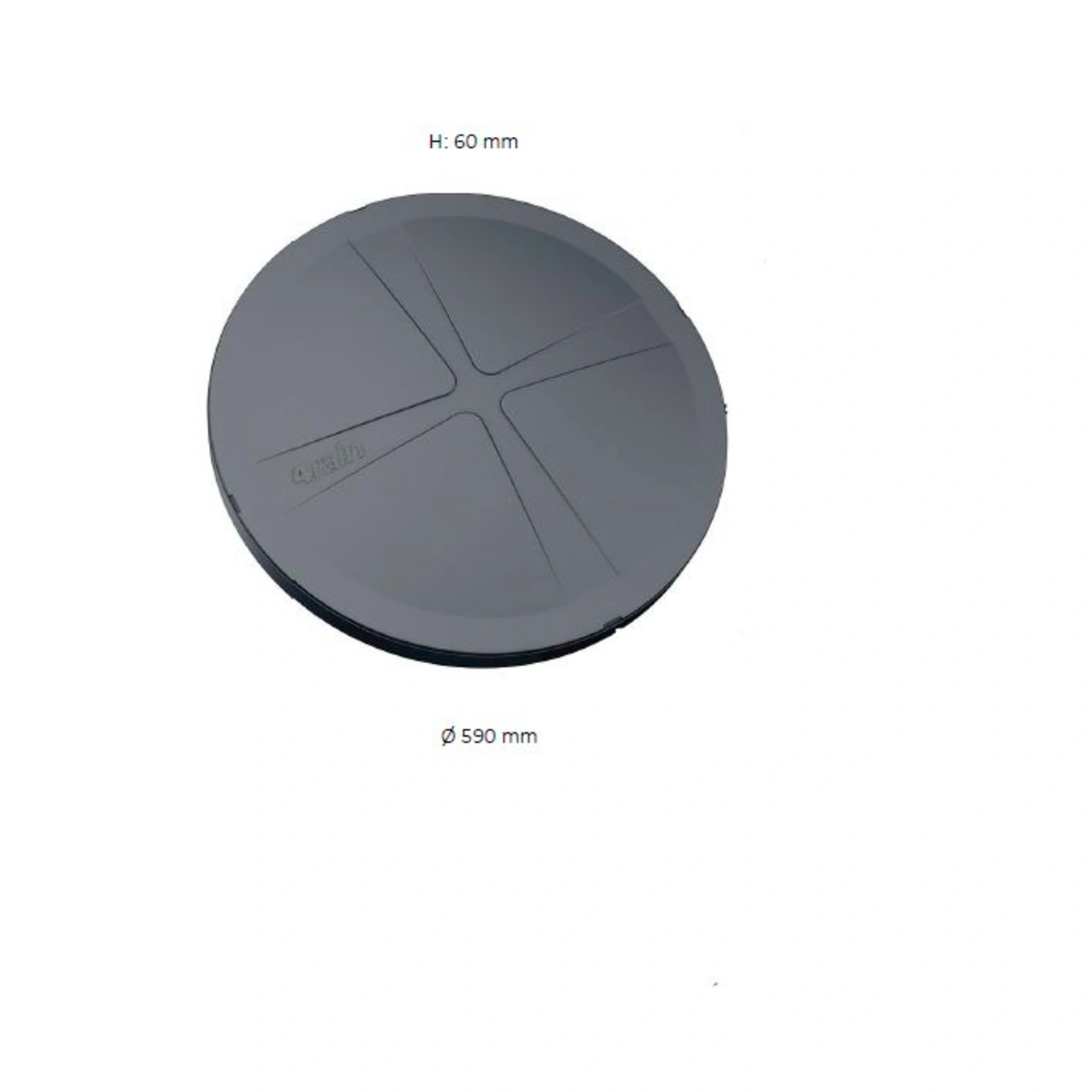 Deckel, Universal, grau
