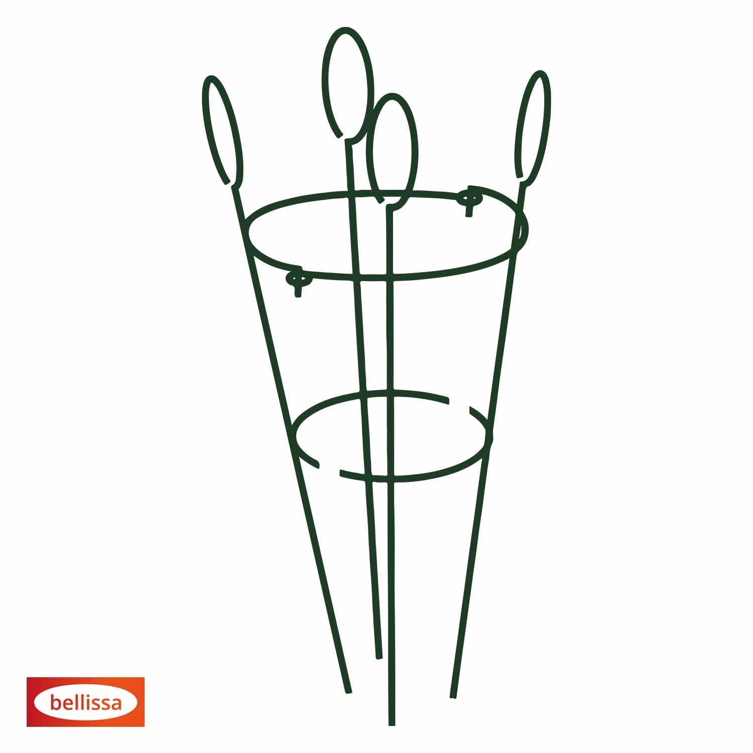 Ranksäule »Cono«, LxØ: 90 x 2/4 cm, Silber