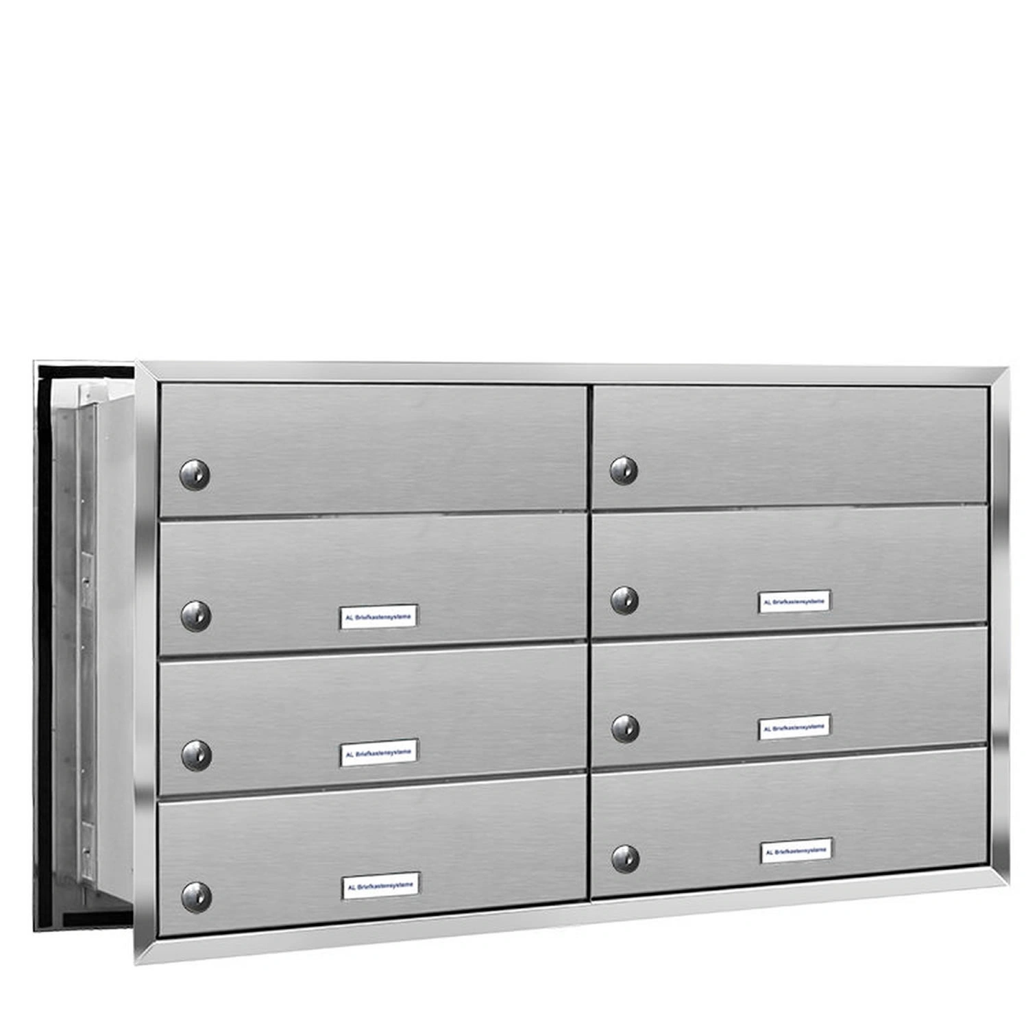Briefkasten, Parteien: 6, Mauerdurchwurf, BxHxT: 153,493 x 46,0 x 48,0 cm