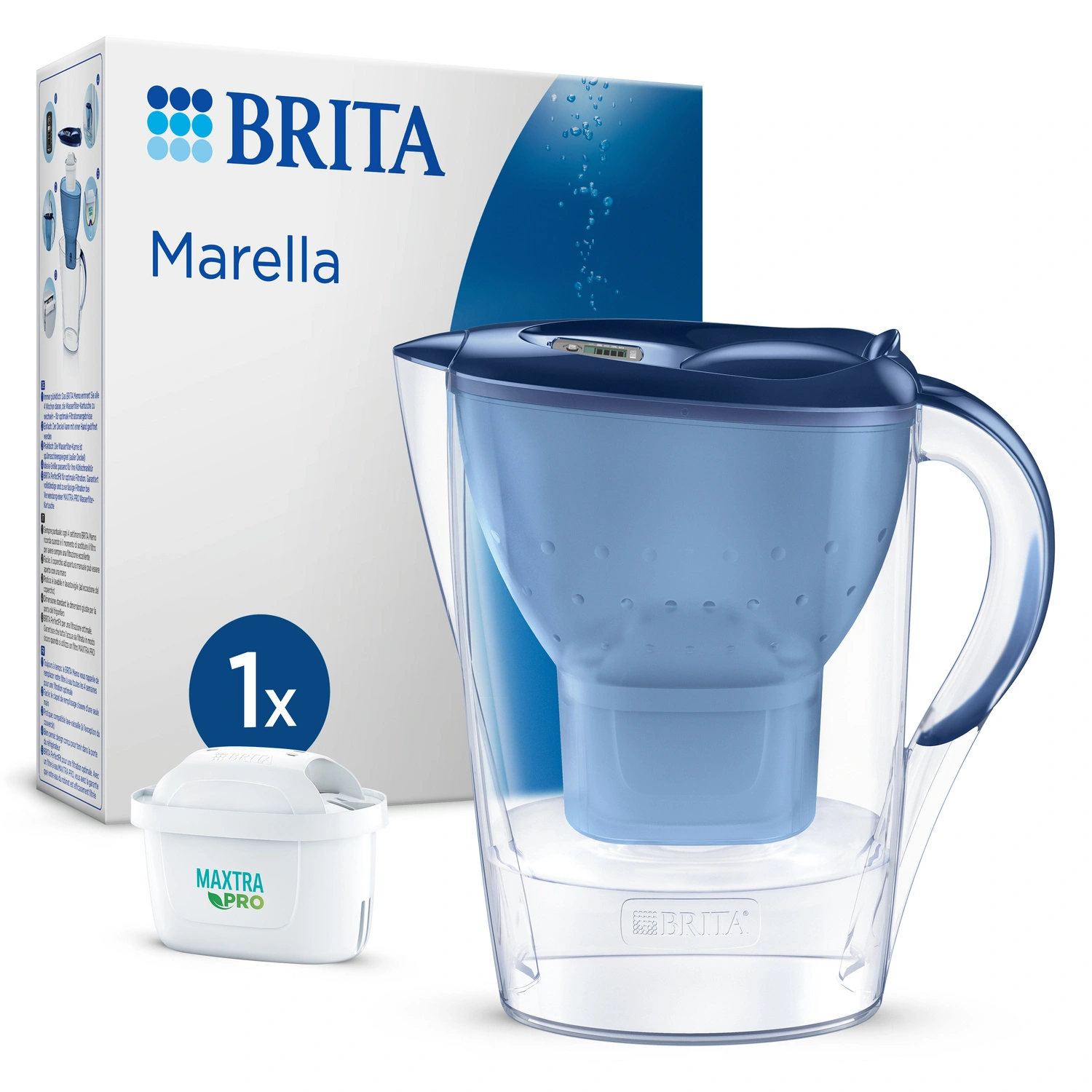 Wasserfilterkanne »Marella«, 2,4 L, blau