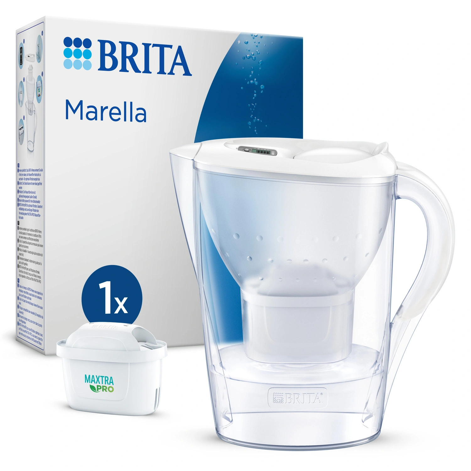 Wasserfilterkanne »Marella«, 2,4 L, weiß
