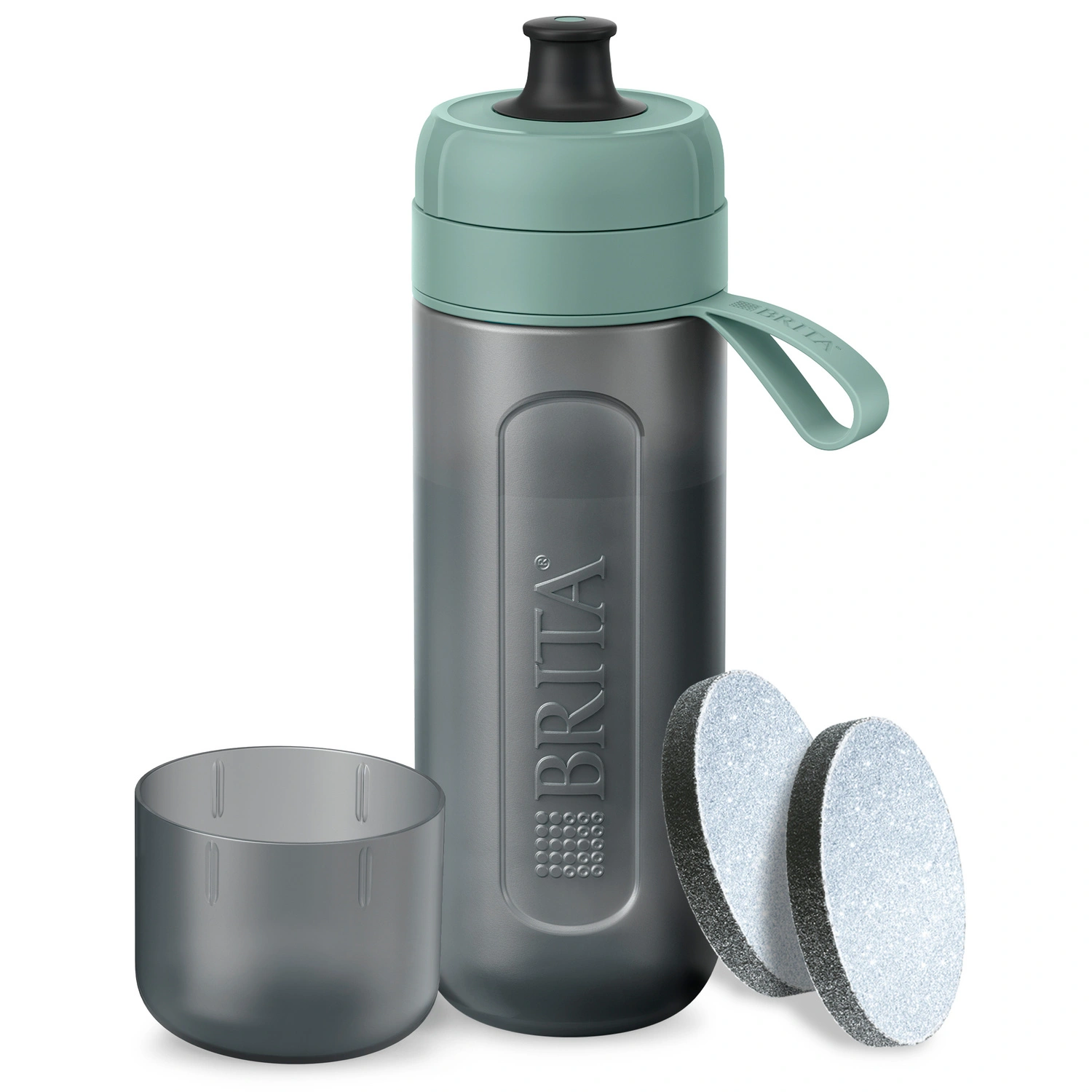 Wasserflasche »Active«, 0,6 L, dunkelgrün
