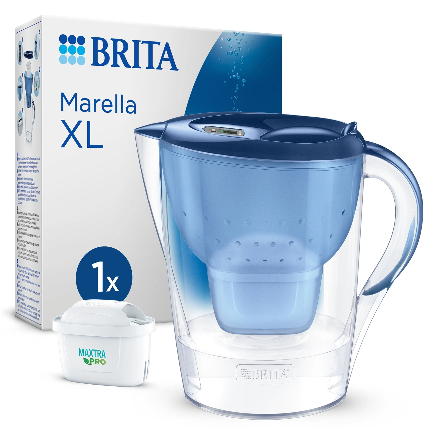 Wasserfilterkanne »Marella XL«, 3,5 L, blau