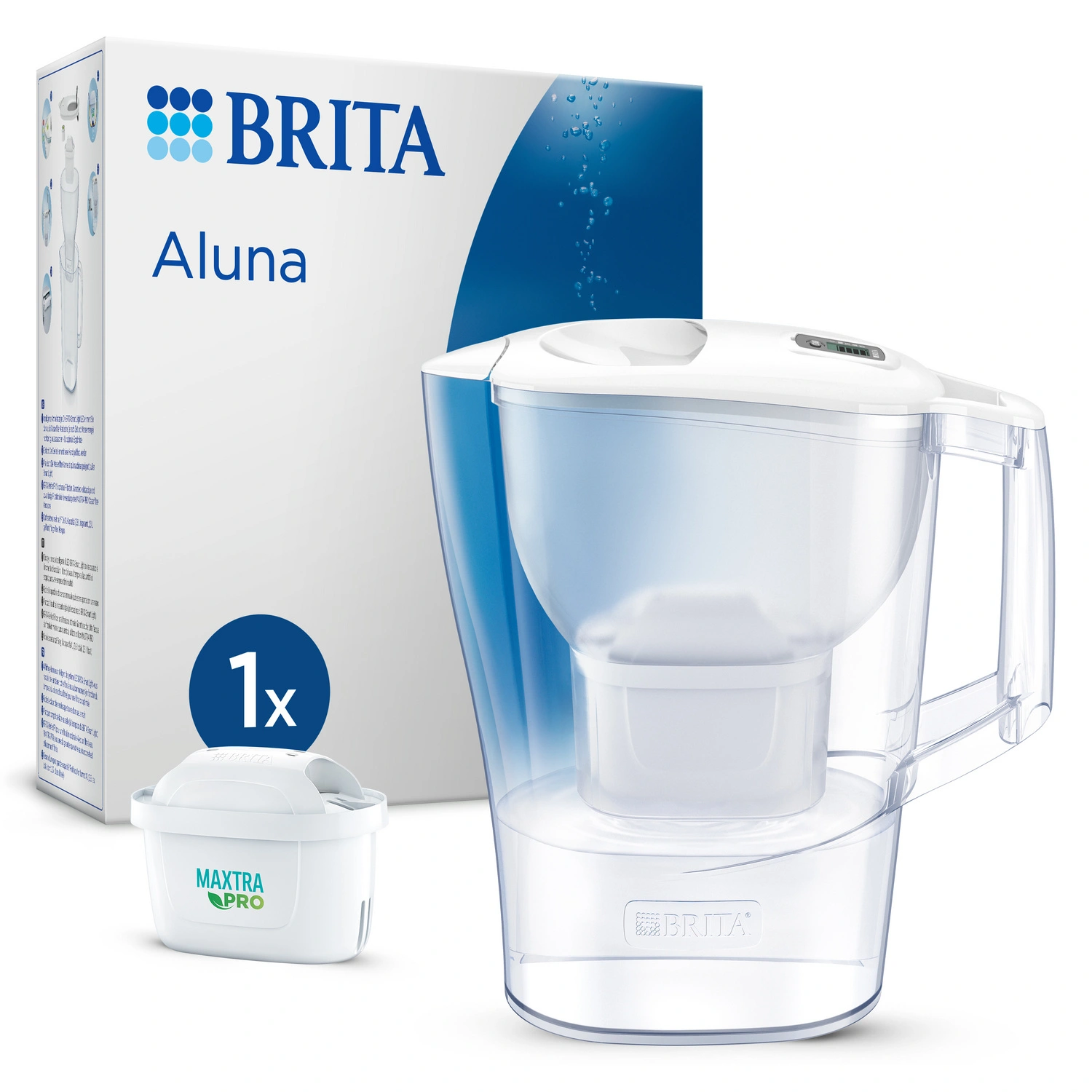 Wasserfilterkanne »Aluna«, 2,4 L, weiß