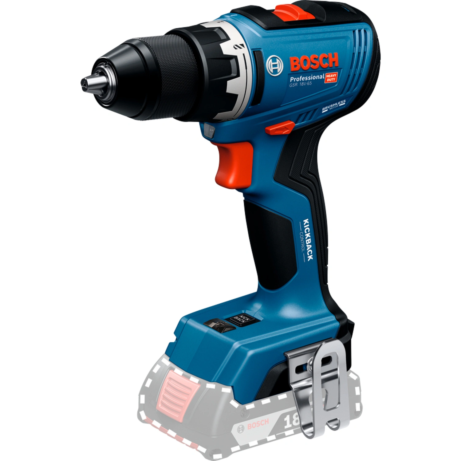 Akku-Bohrschrauber »GSR 18V-65«, 18 V, inkl. 2 x 4,0 Ah Akku