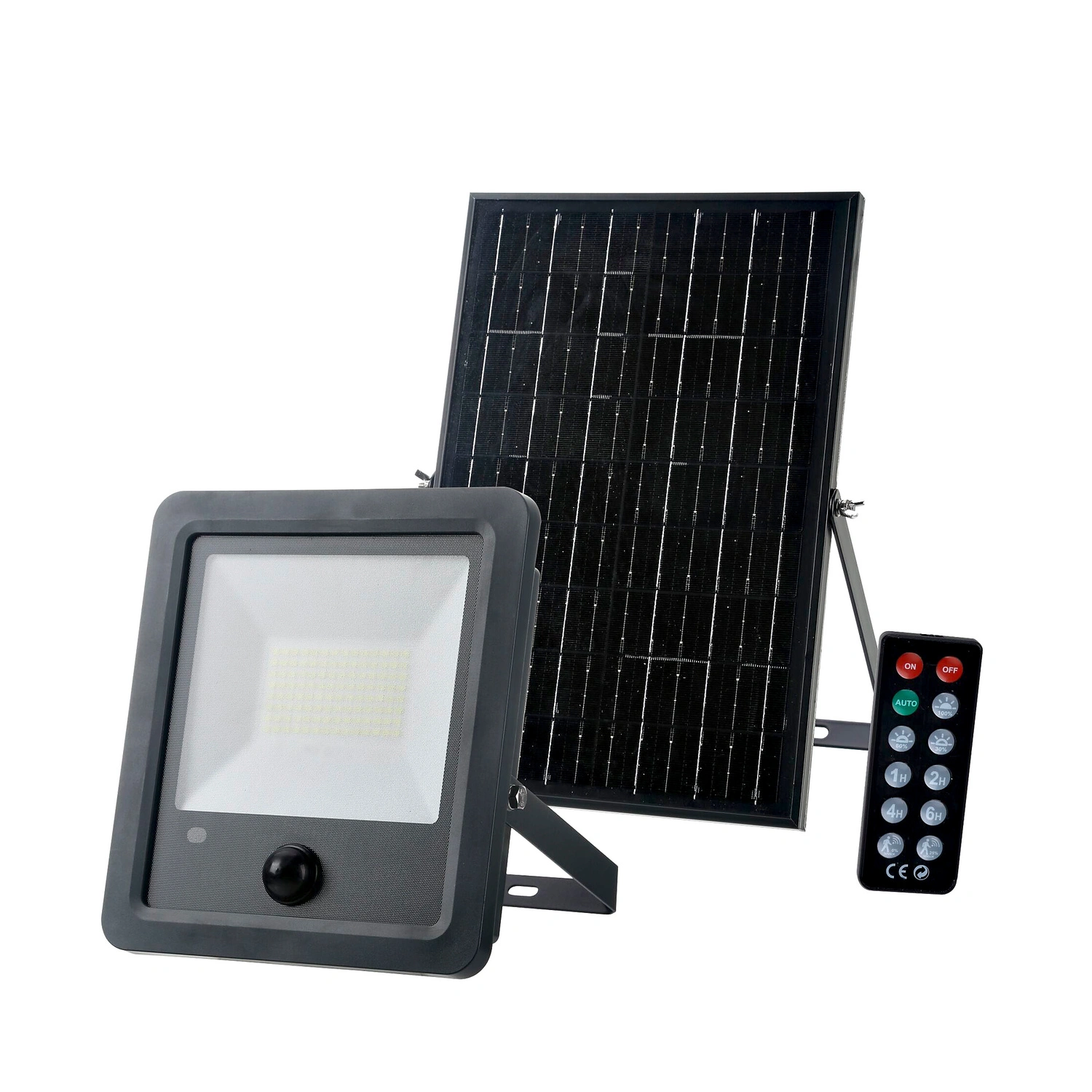 LED-Strahler »Eckhard«, mit Solarpanel 12W, schwarz