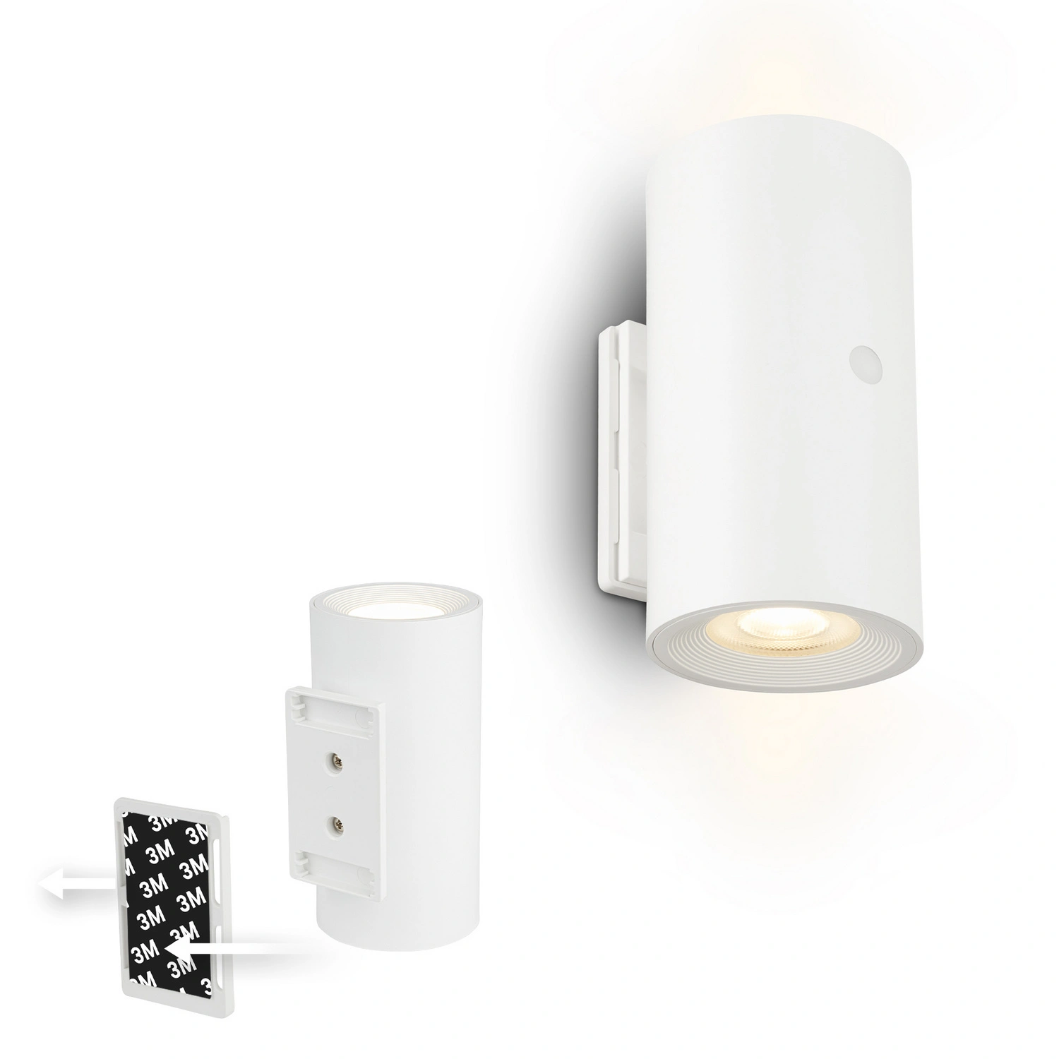 Leuchte, LED Wandleuchte, 2 W, weiß matt