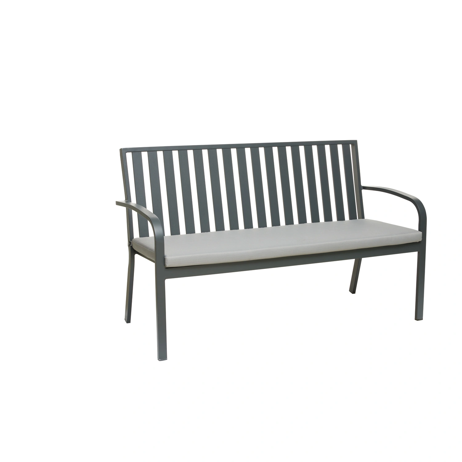 Bank »Sinfra«, inklusive Kissen, Aluminium, schwarz