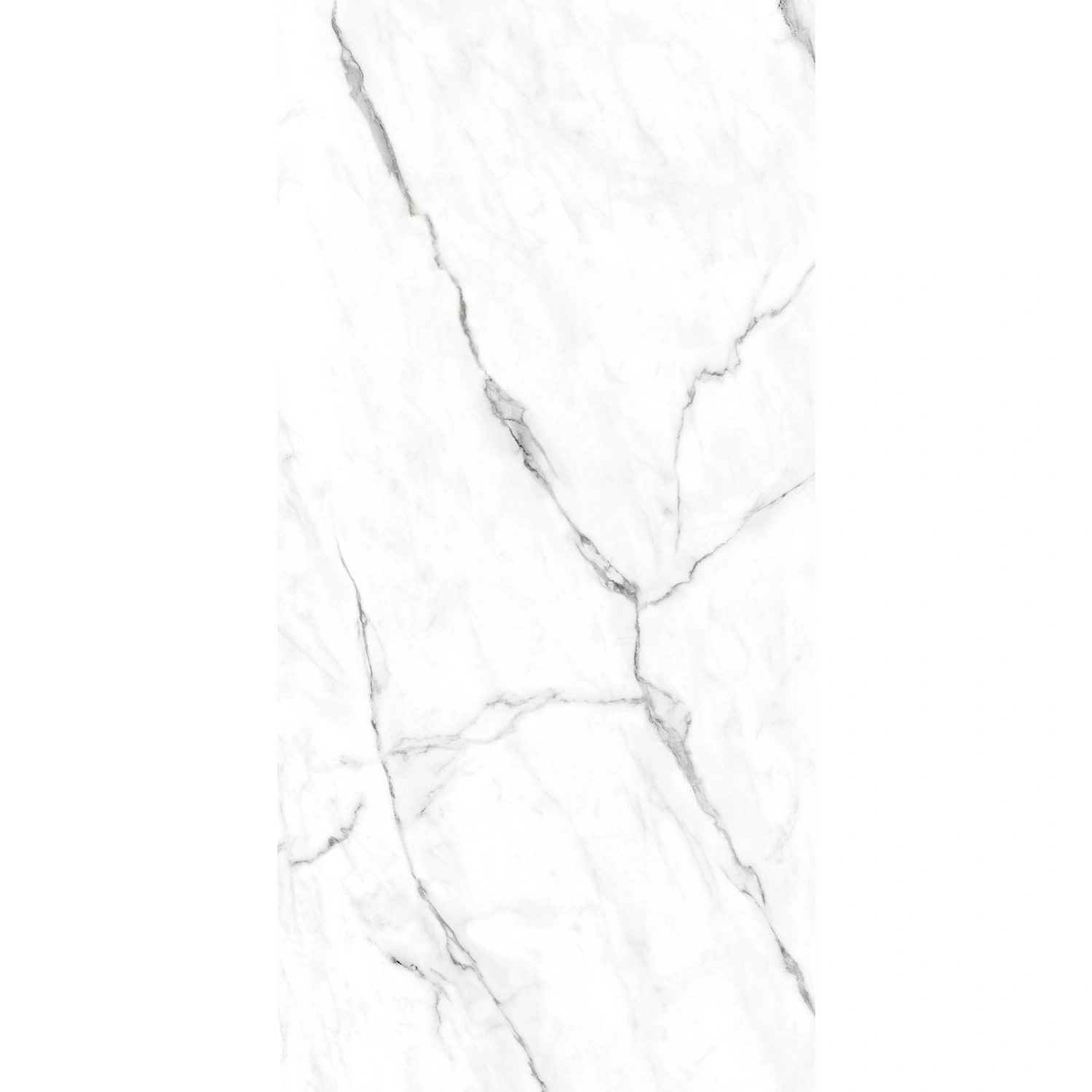 Duschrückwand »Q72«, 1000 x 2100, Hochglanz Marmor Weiß