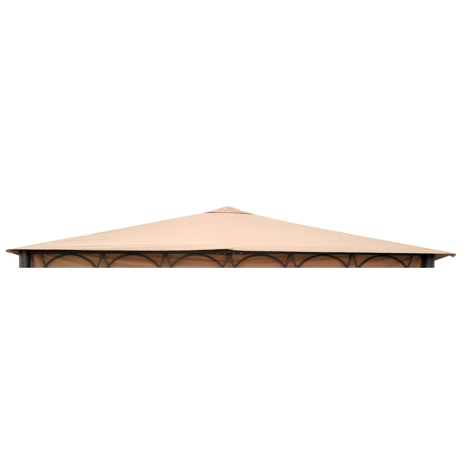 Ersatzplane, 3,50 x 3,50 m, hellbraun, passend zu Luxus Metallpavillon