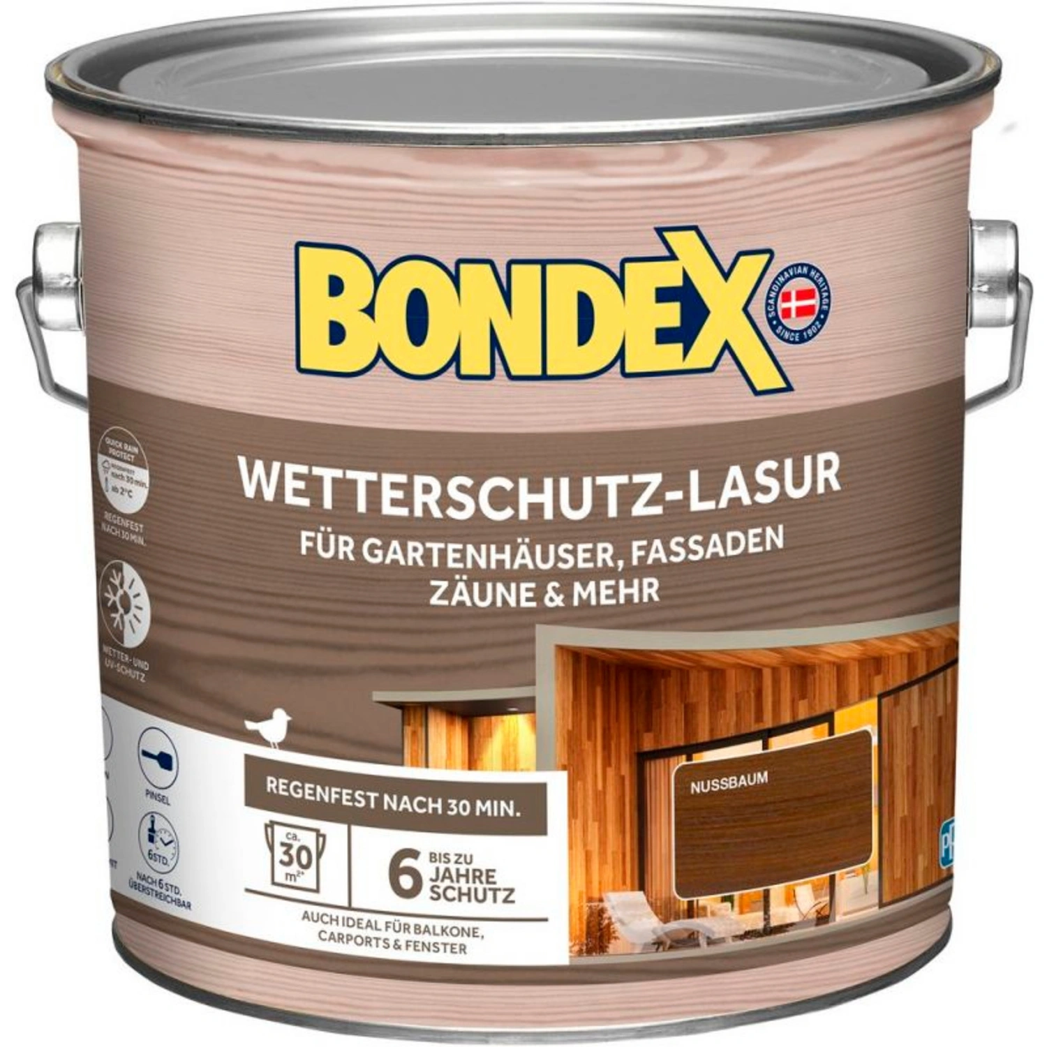 Aussenlasur, Nussbaum 2,5 Liter