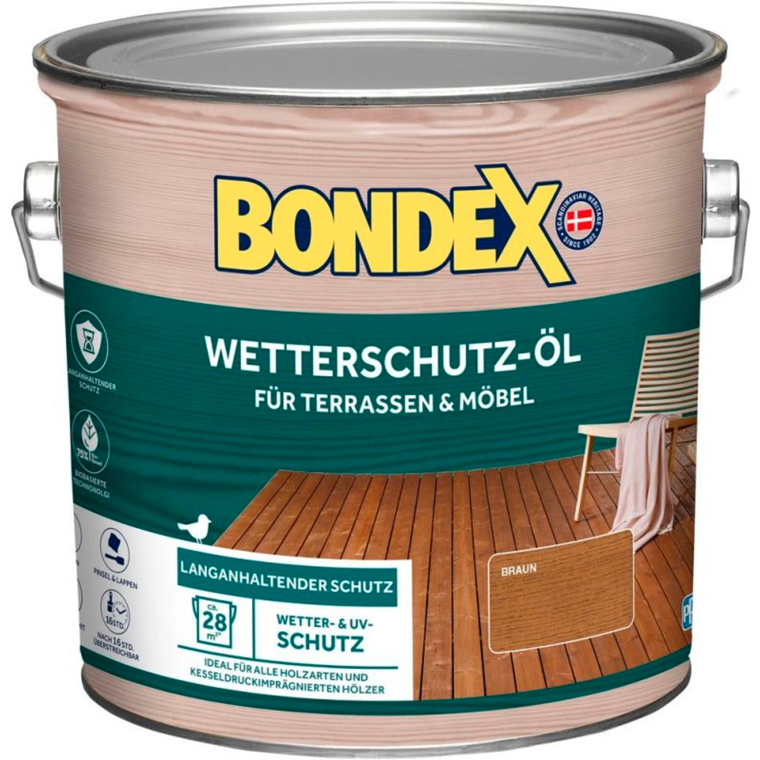 Wetterschutz, Braun 2,5 Liter
