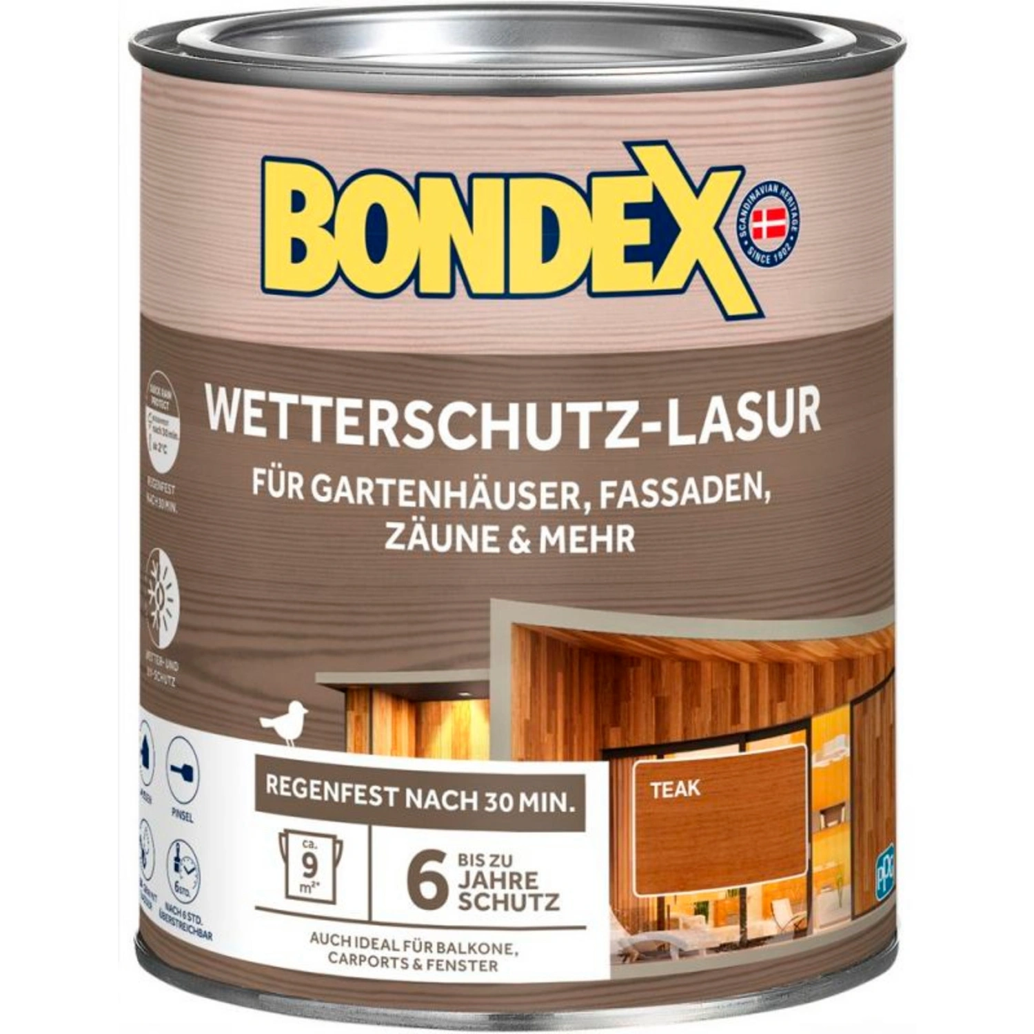 Aussenlasur, Teak 0,75 Liter