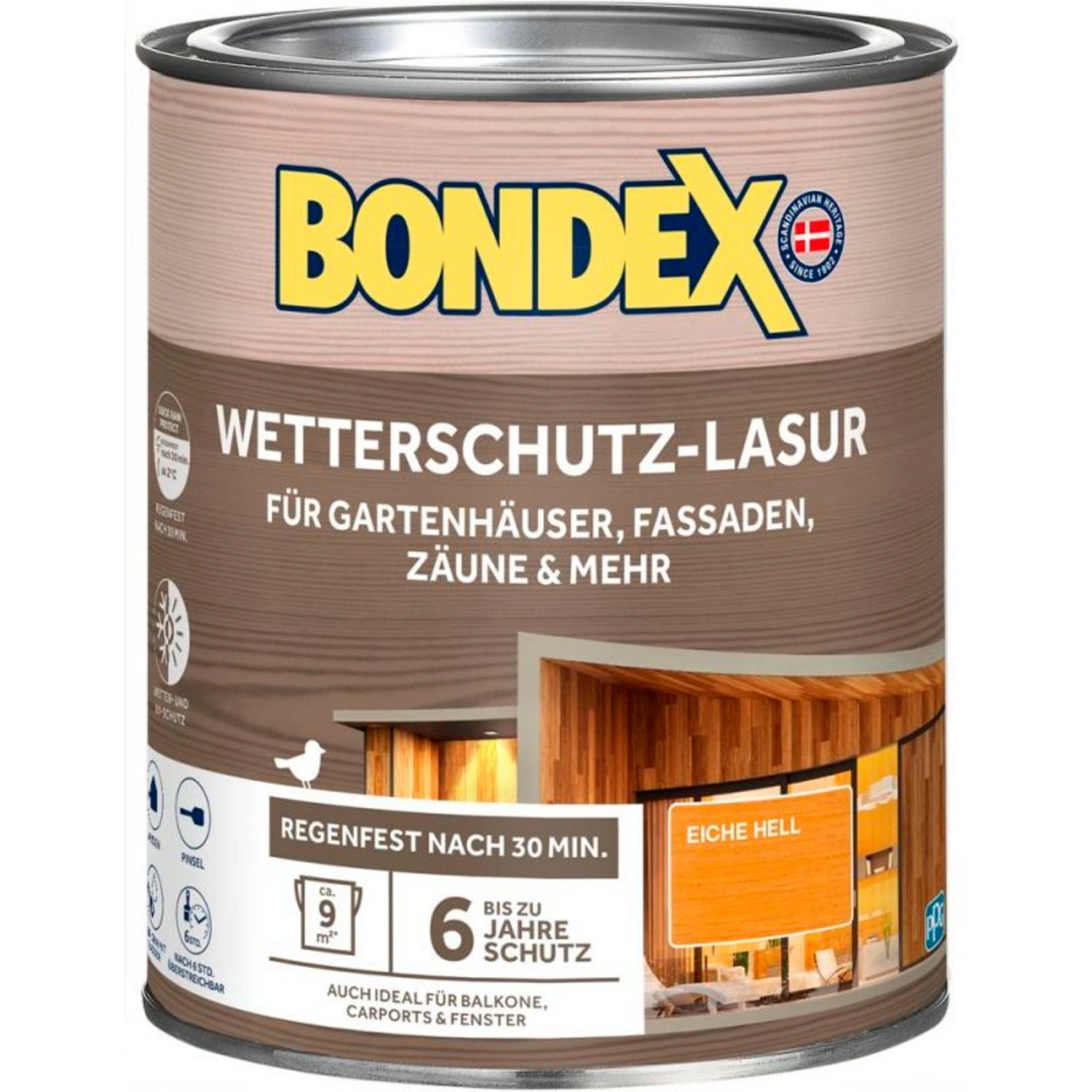 Aussenlasur, Eiche hell 0,75 Liter