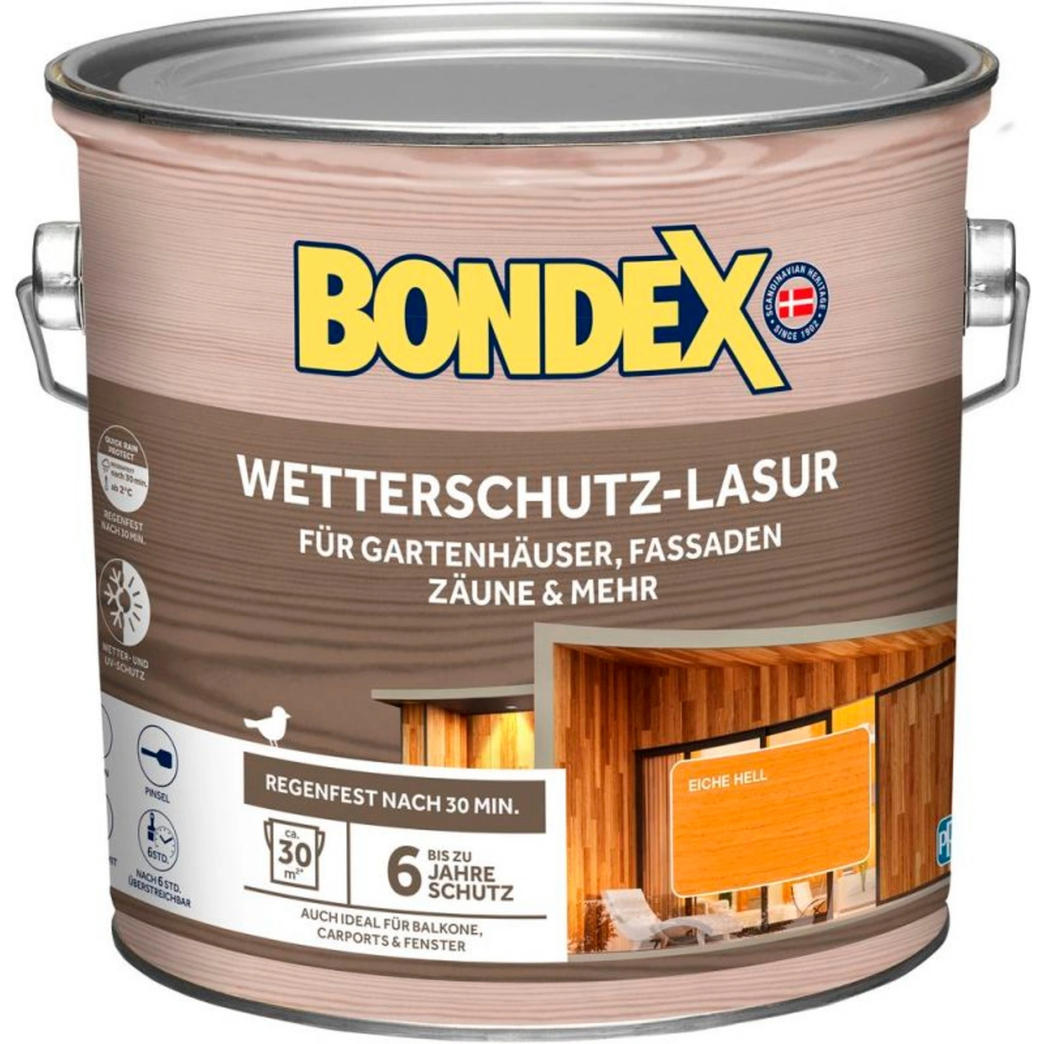 Aussenlasur, Eiche Hell 2,5 Liter
