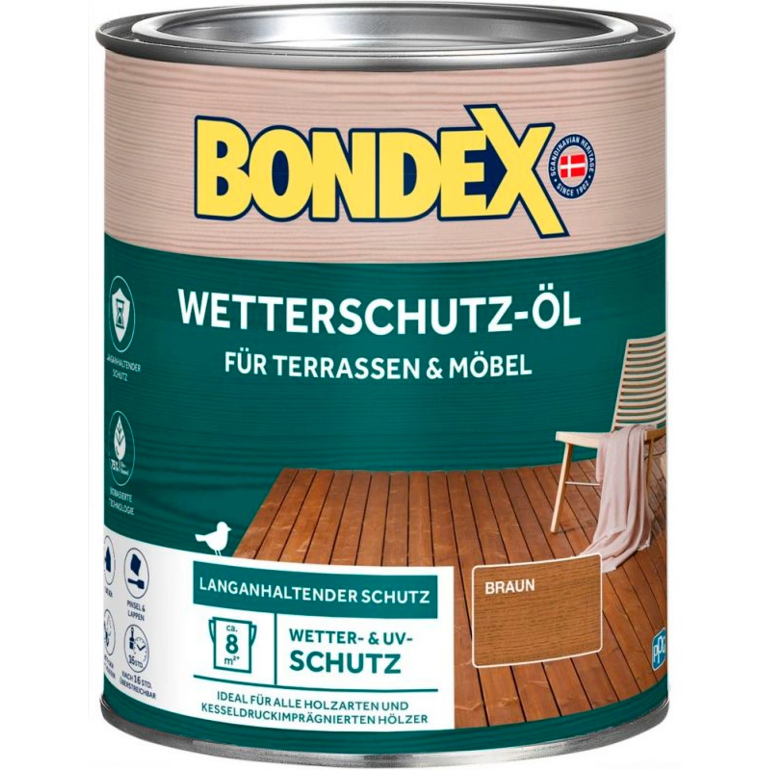Wetterschutz, Braun 0,75 Liter