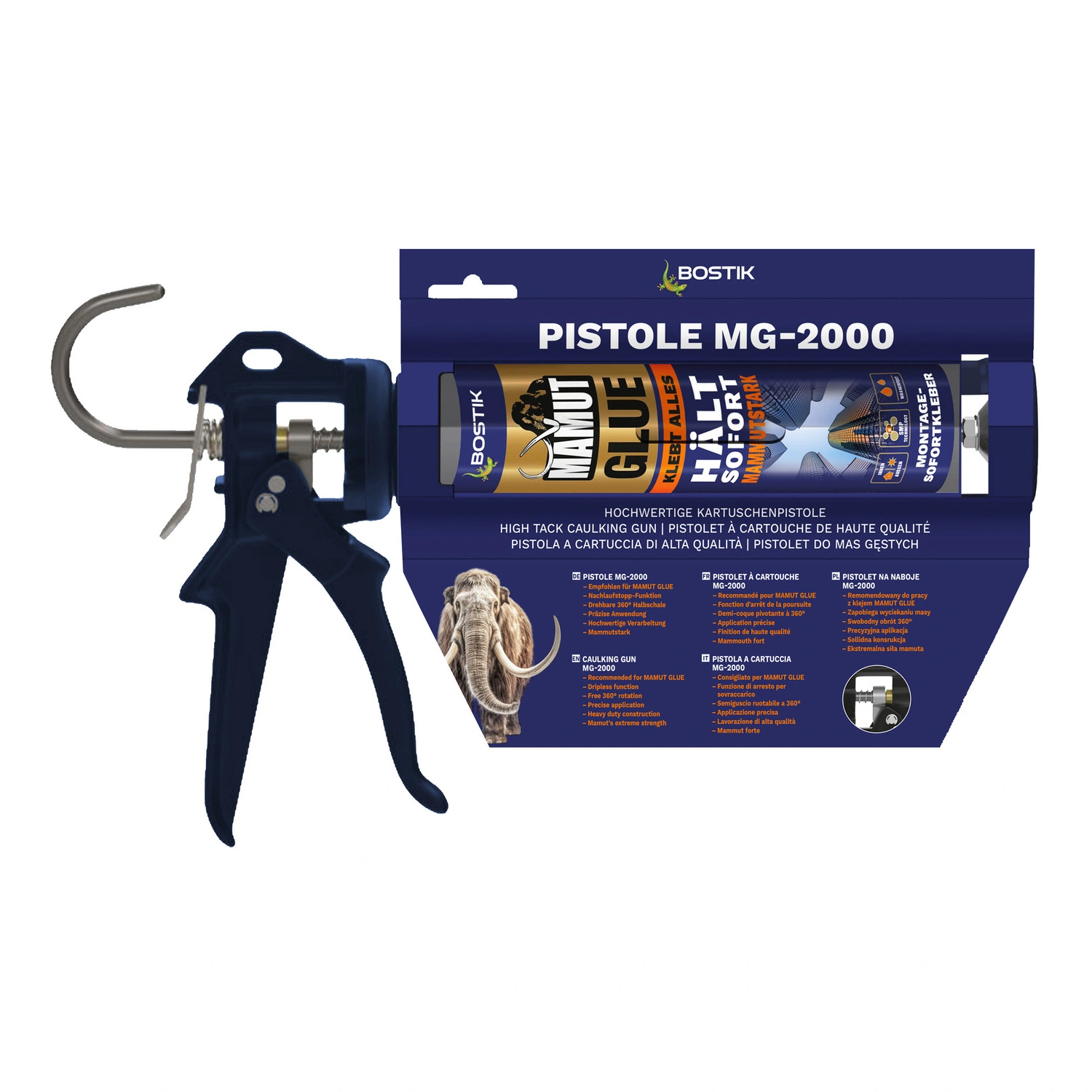 Kartuschenpistole »MG-2000«, geeignet für 310 ml Kartuschen, Metall, blau