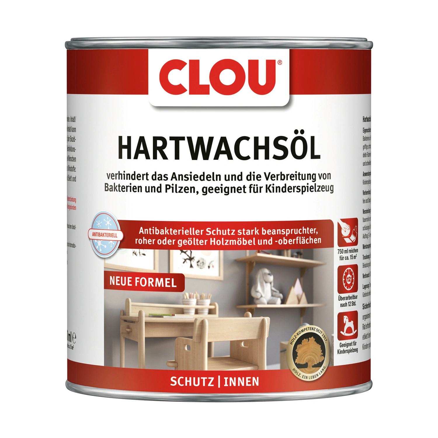 Hartwachsöl, 0,75 l, antibakteriell, transparent