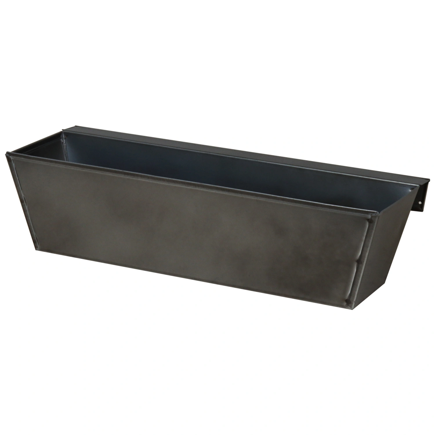 Blumenkasten, Zink, LxBxH: 38×10,5×9 cm, schwarz