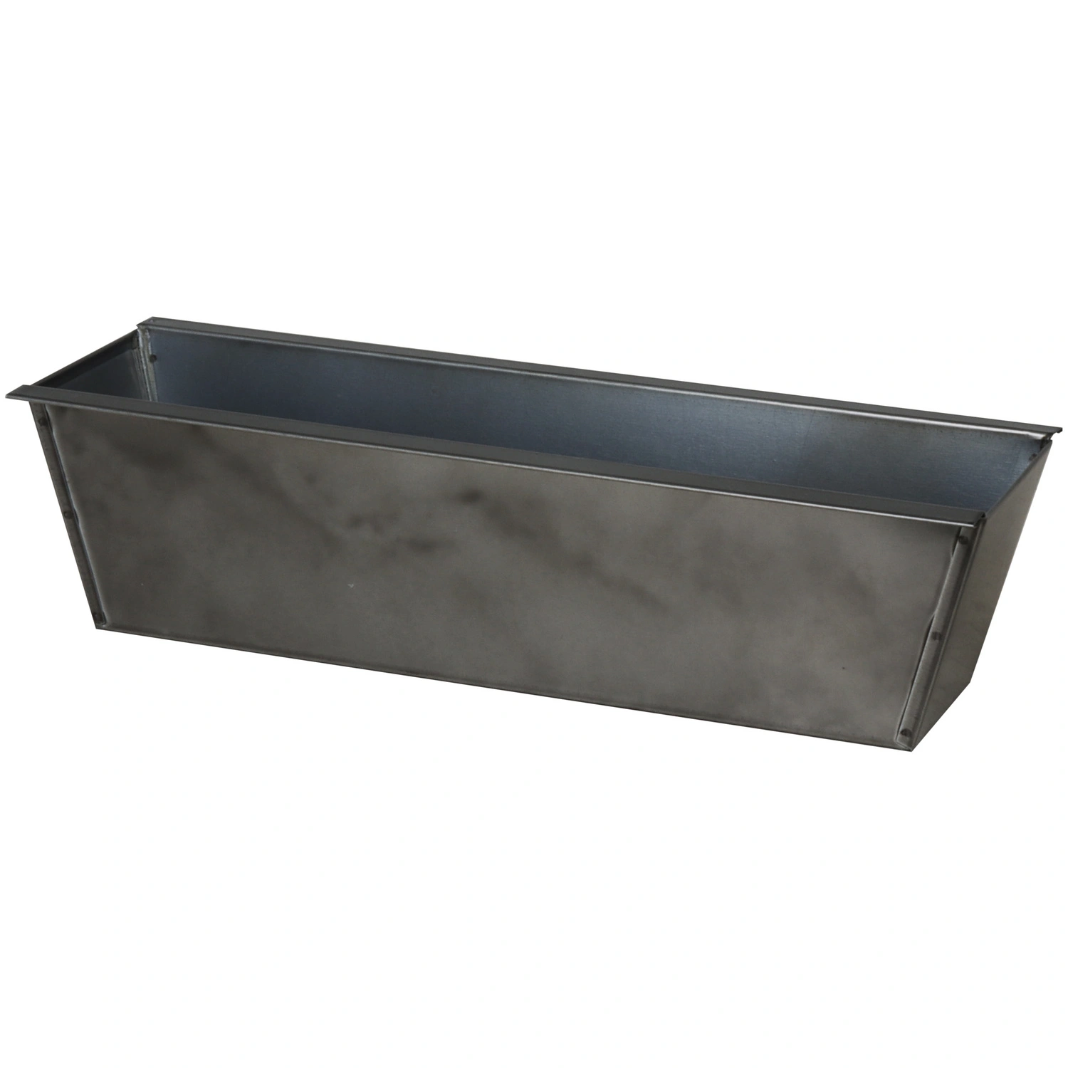 Blumenkasten, Zink, LxBxH: 38×13,5×9 cm, schwarz