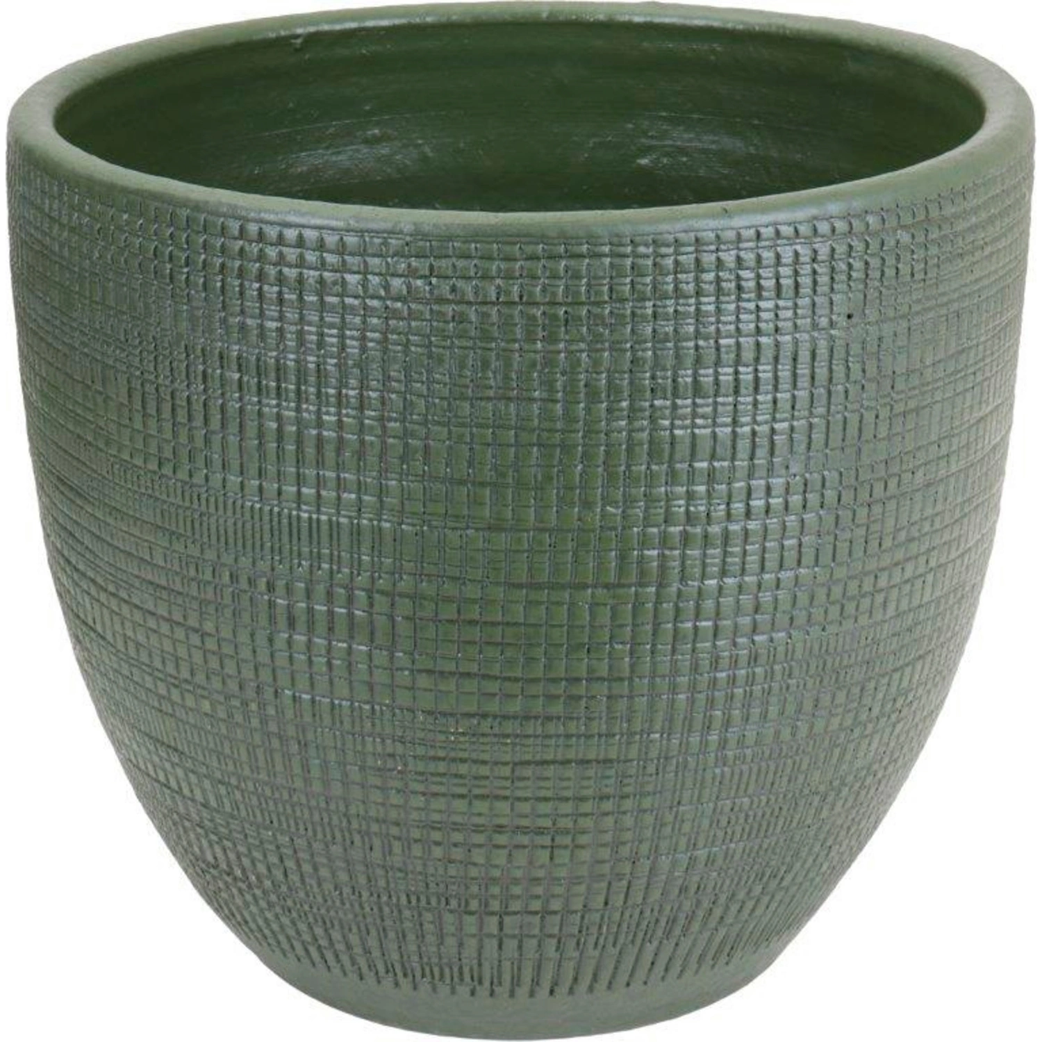 Blumentopf, Keramik, Ø 14 cm, grün