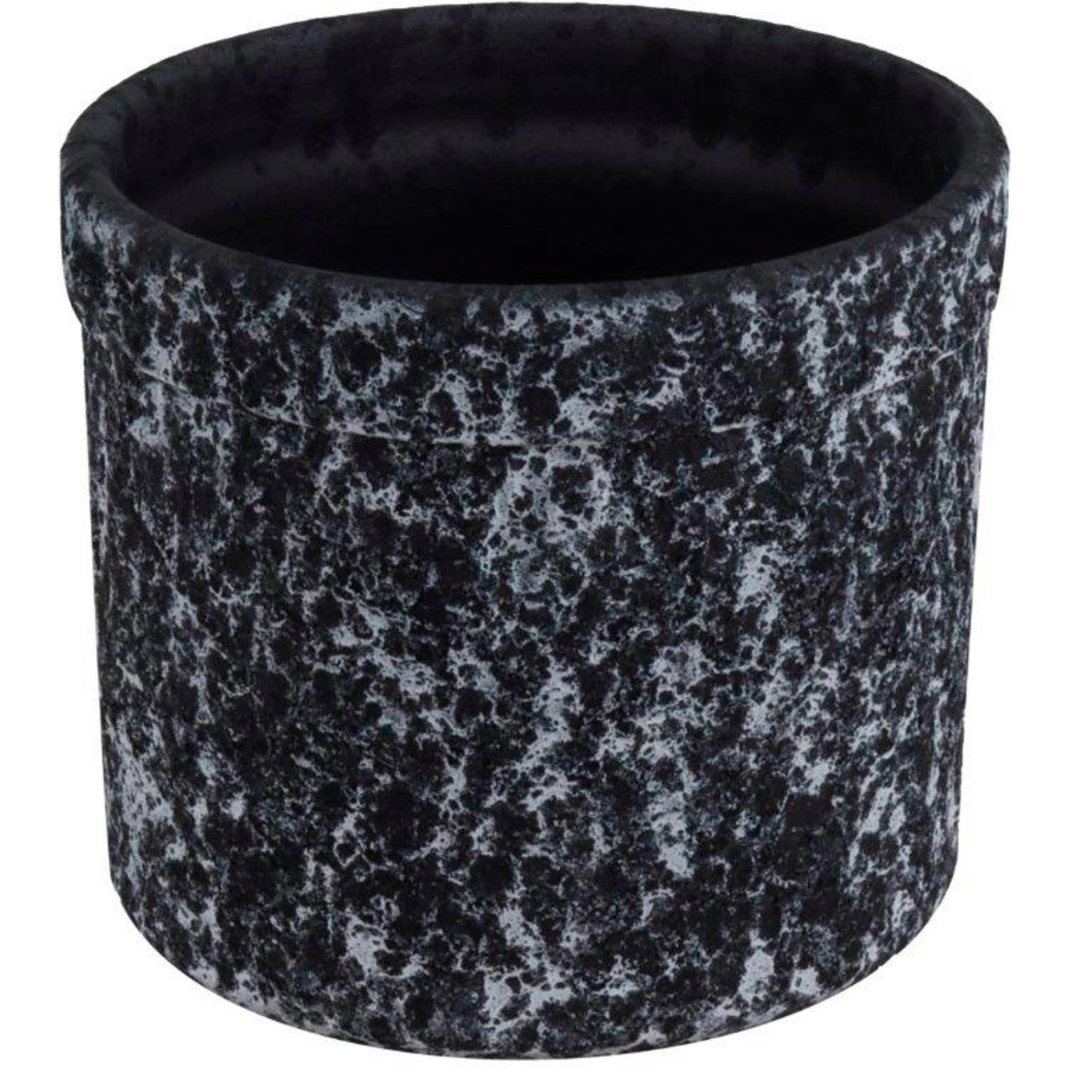 Blumentopf, Keramik, Ø 13 cm, schwarz