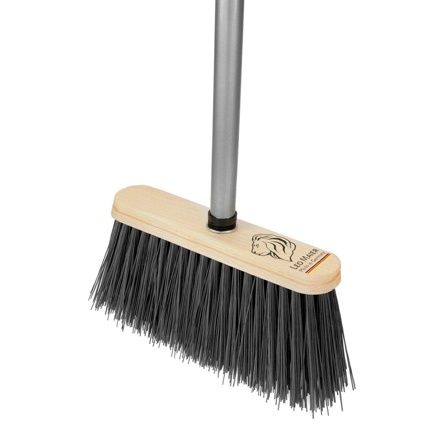 Besen, mit Stiel, PET Borste, Breite: 22,5 cm