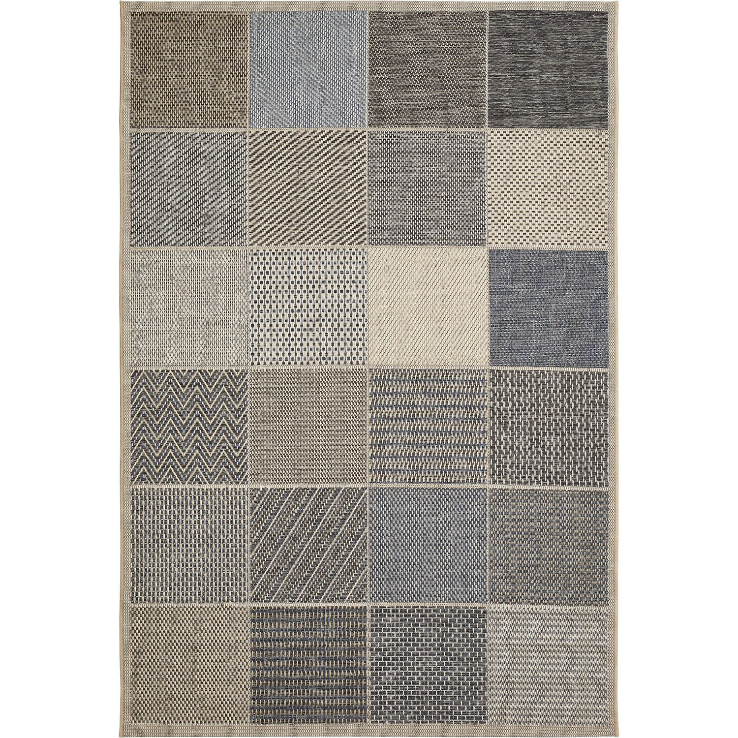 Teppich »Clyde«, 120×170 cm, beige-blau