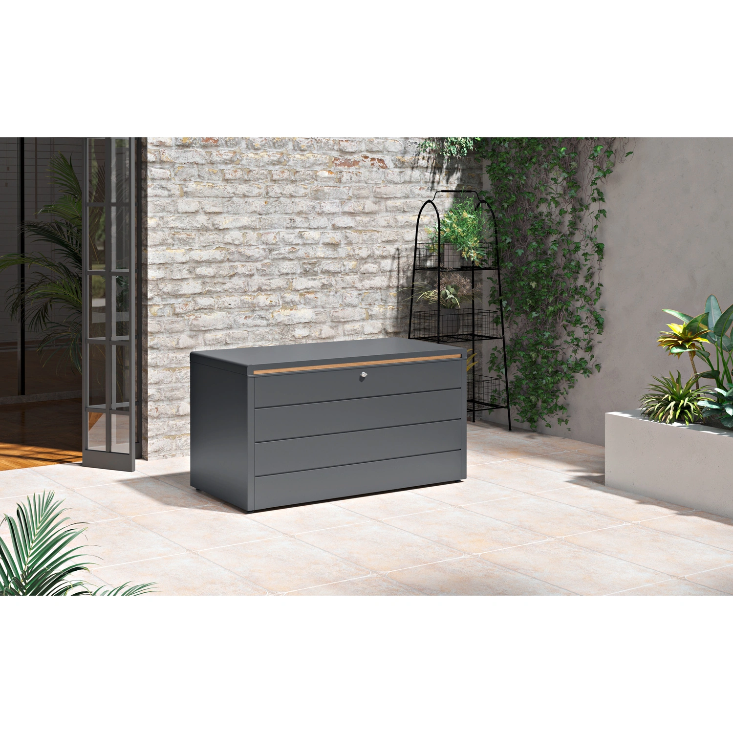 Aufbewahrungsbox »Design«, Stahl, BxHxT: 134 x 71 x 62 cm, anthrazit