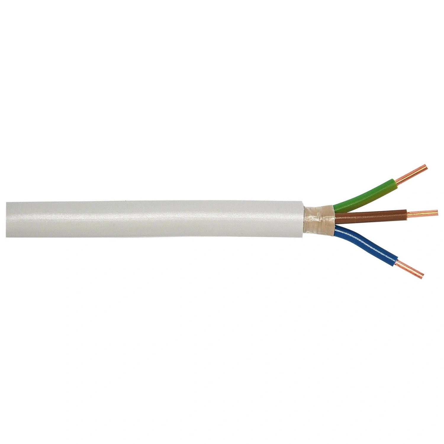 Feuchtraumleitung »NYM«, 2,5 mm², , PVC, grau