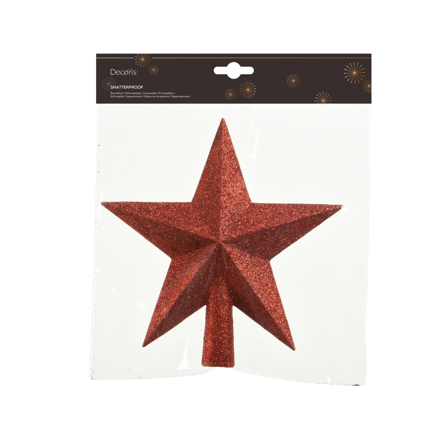 Christbaumspitze, Dia. 19cm weihnachtsrot
