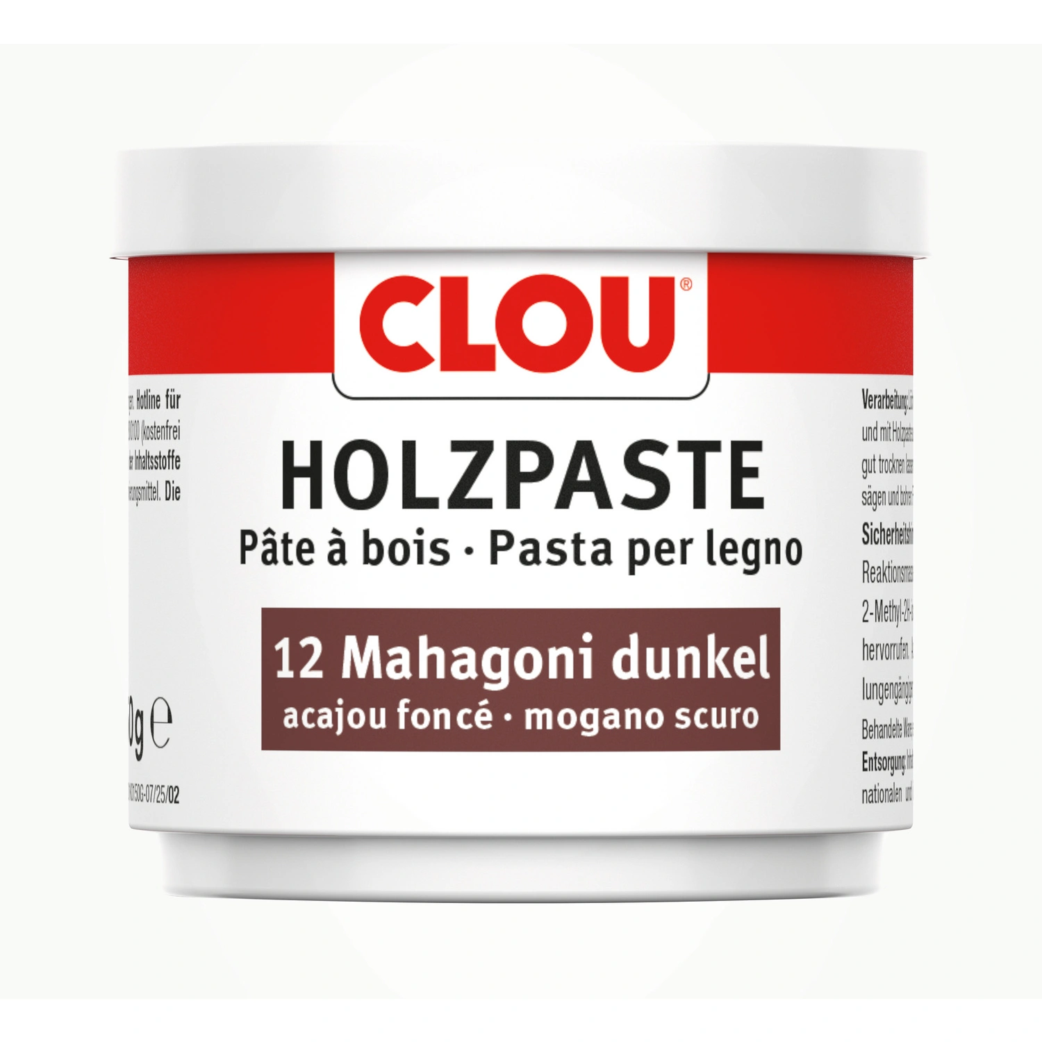 Holzpaste, wasserlöslich, mahagoni dunkel
