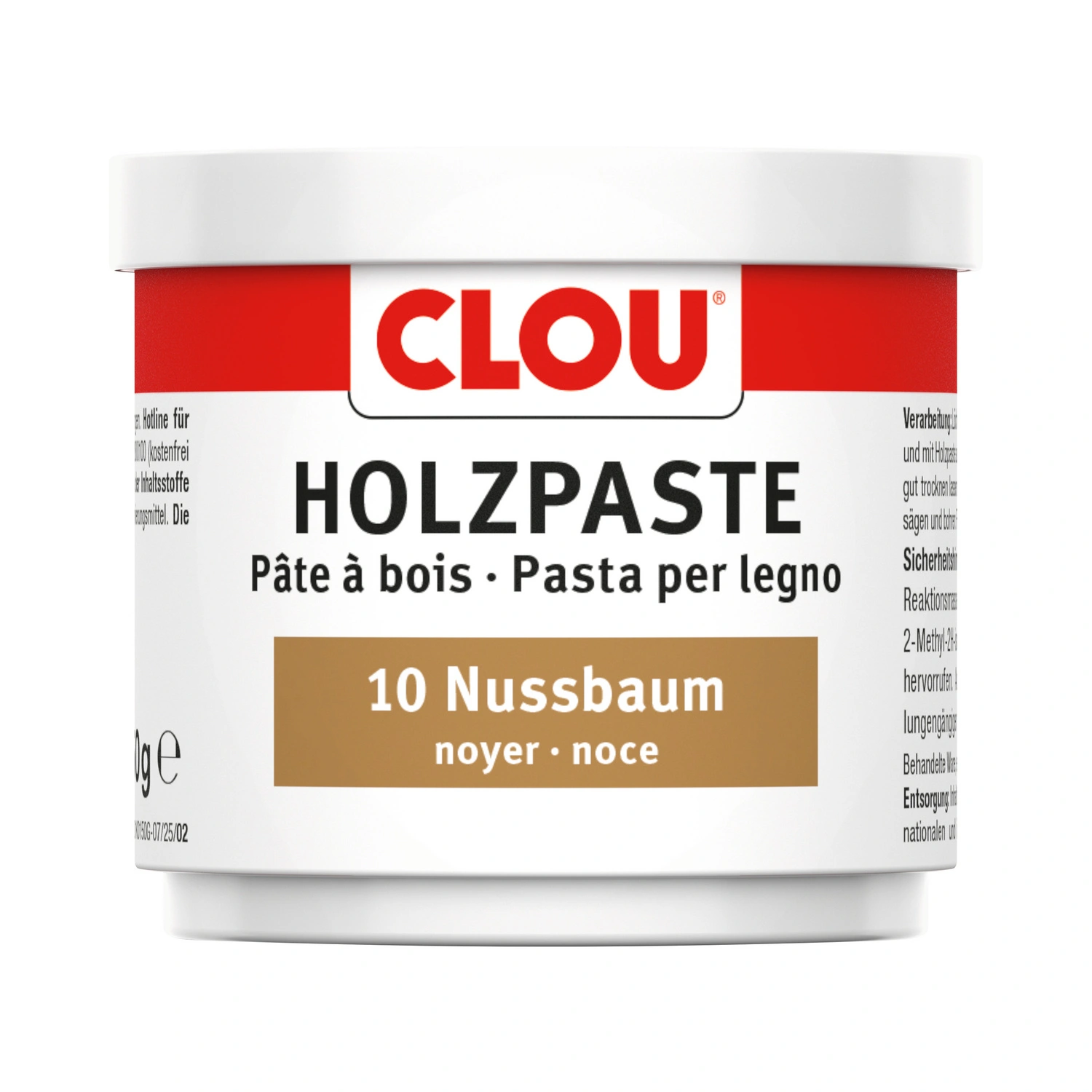Holzpaste, wasserlöslich, nussbaum
