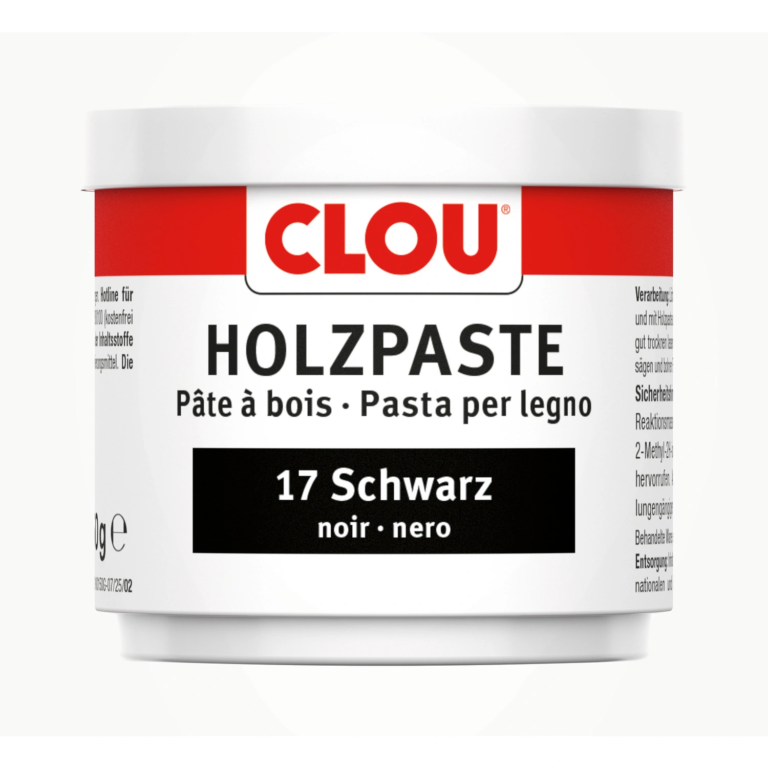 Holzpaste, wasserlöslich, schwarz