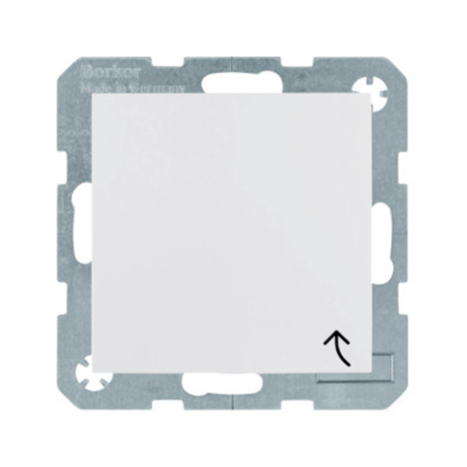 Schuko-Steckdose, LxBxH: 7x7x3,5 cm, polarweiß