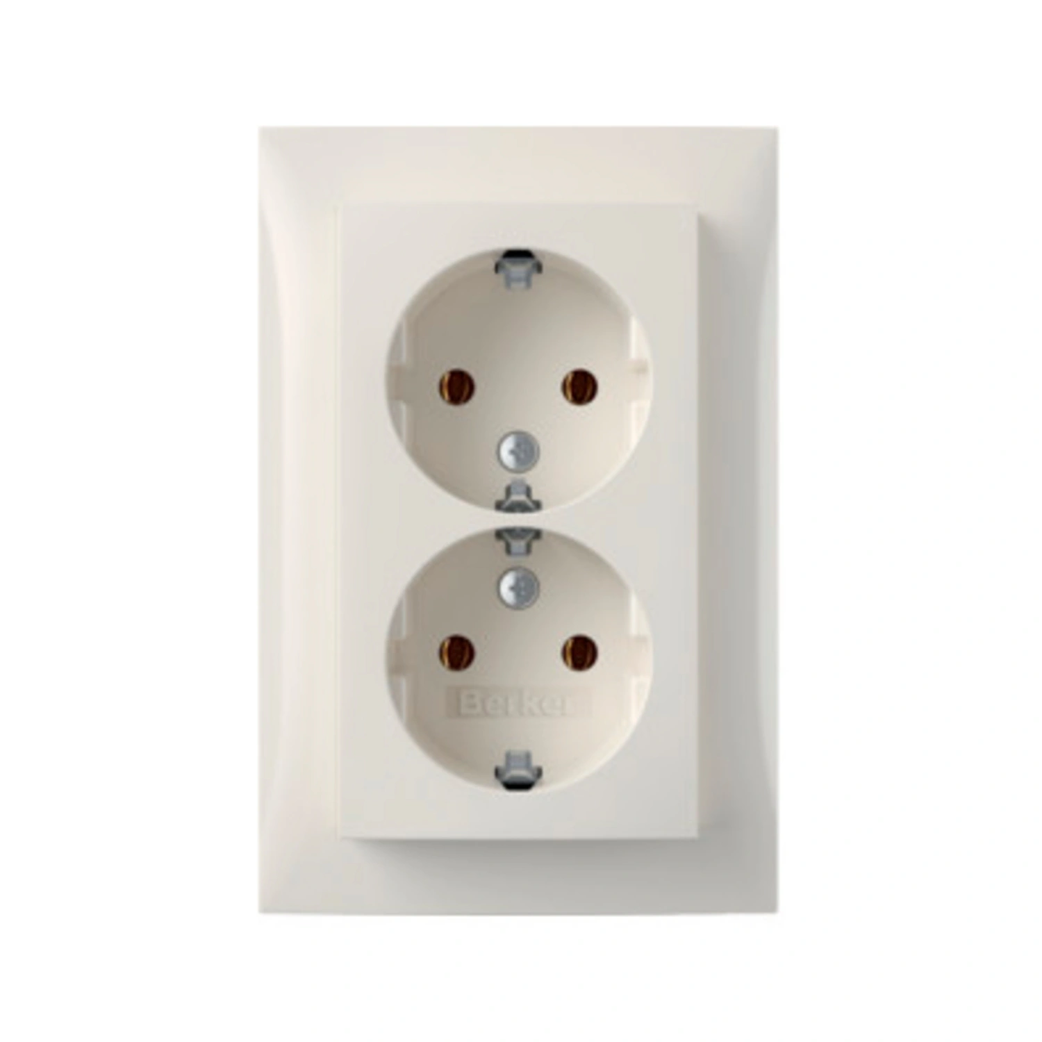 Schuko-Steckdose, LxBxH: 120x80x50 mm, polarweiß