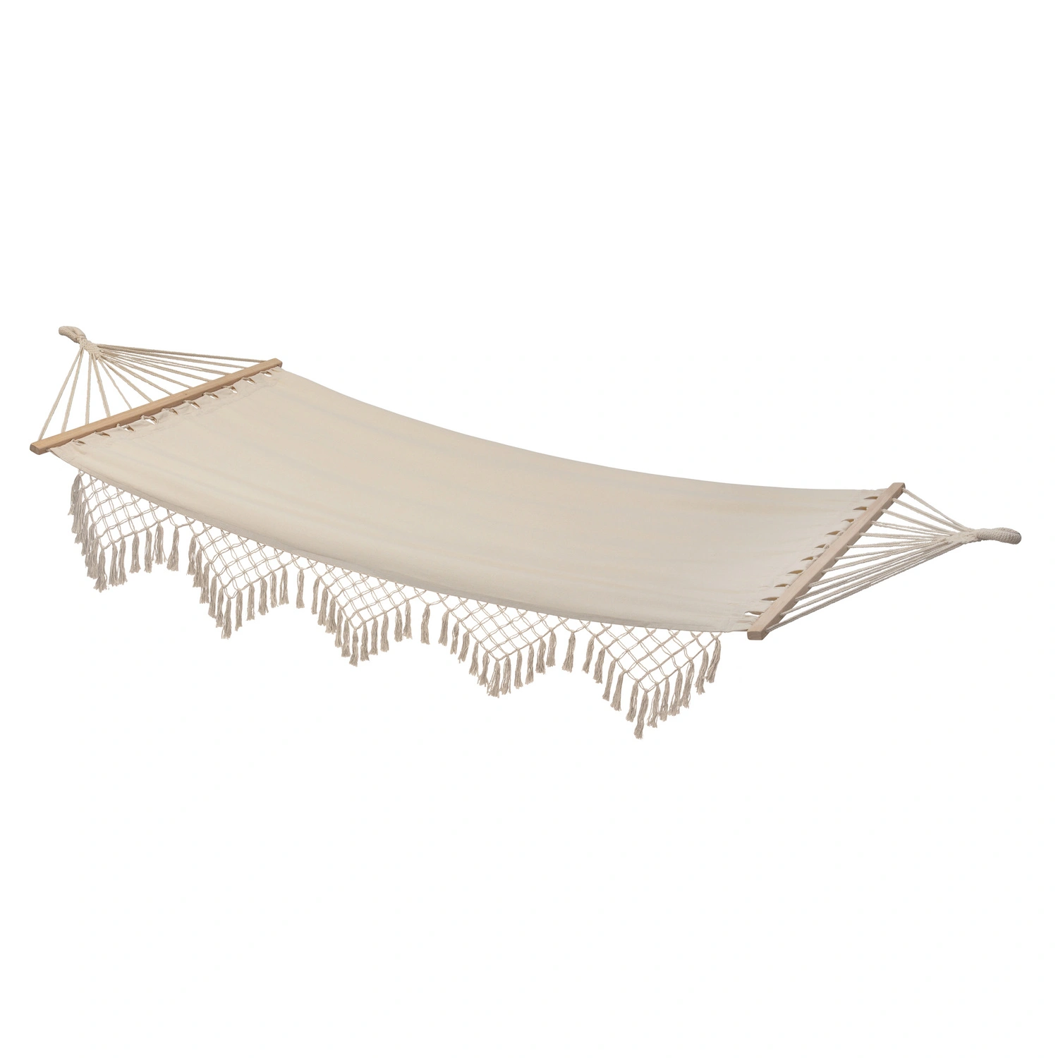Hängematte, Baumwolle/Polyester, LxB: 285×100 cm, beige