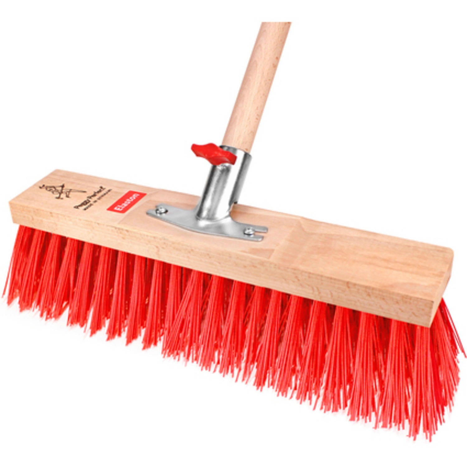 Besen, Holz, Schraubfixhalterung, Elastonborste, Breite: 40 cm