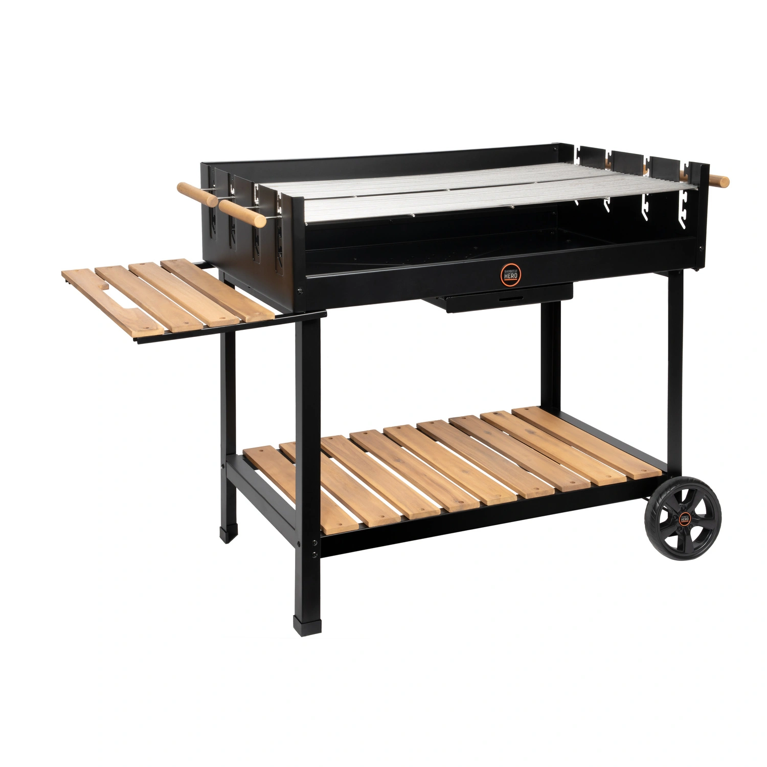Holzkohlegrill, Vereinsgrill Grillfläche 99×57,5 Edelstahl