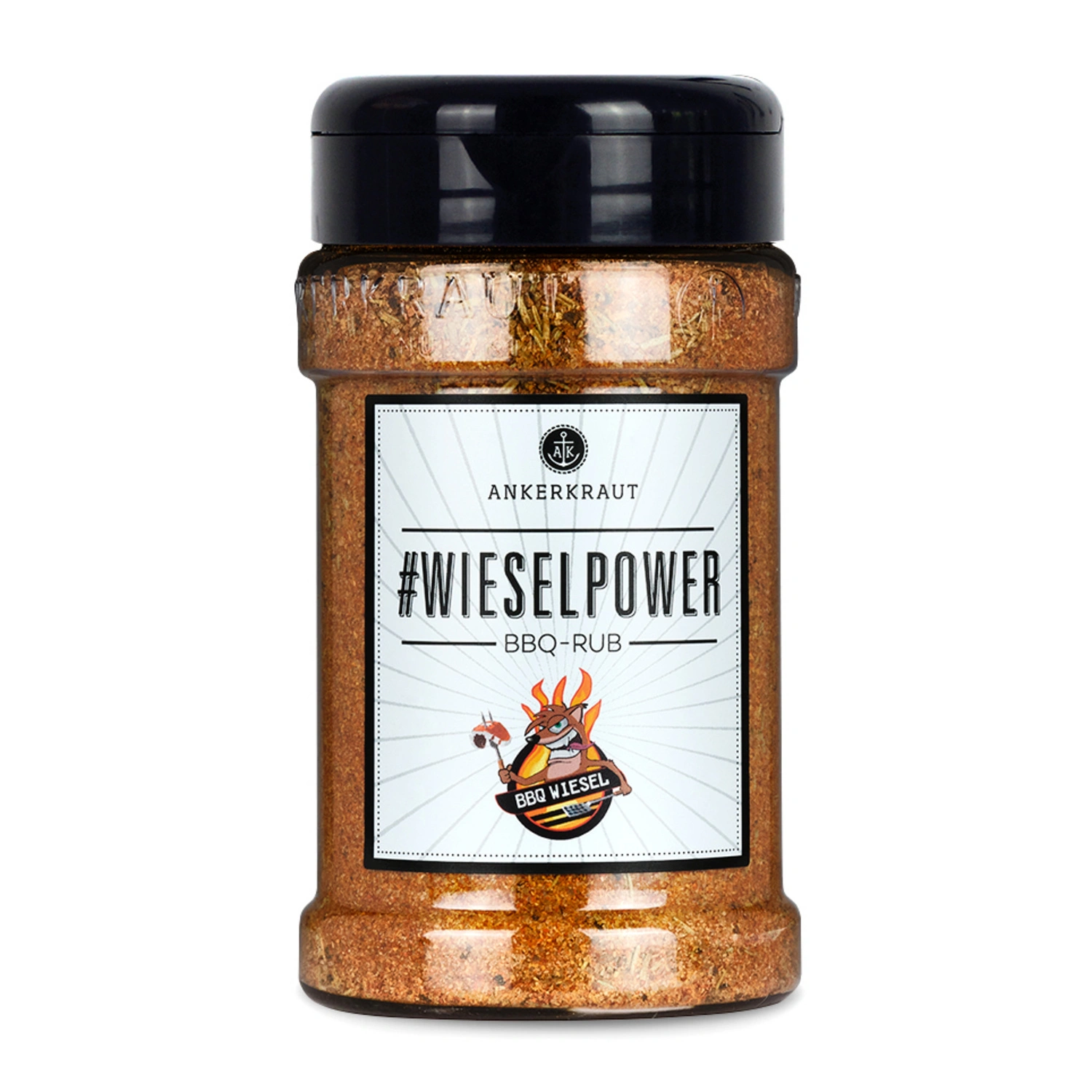 Gewürzkräutermischung, Wieselpower 210g Streuer
