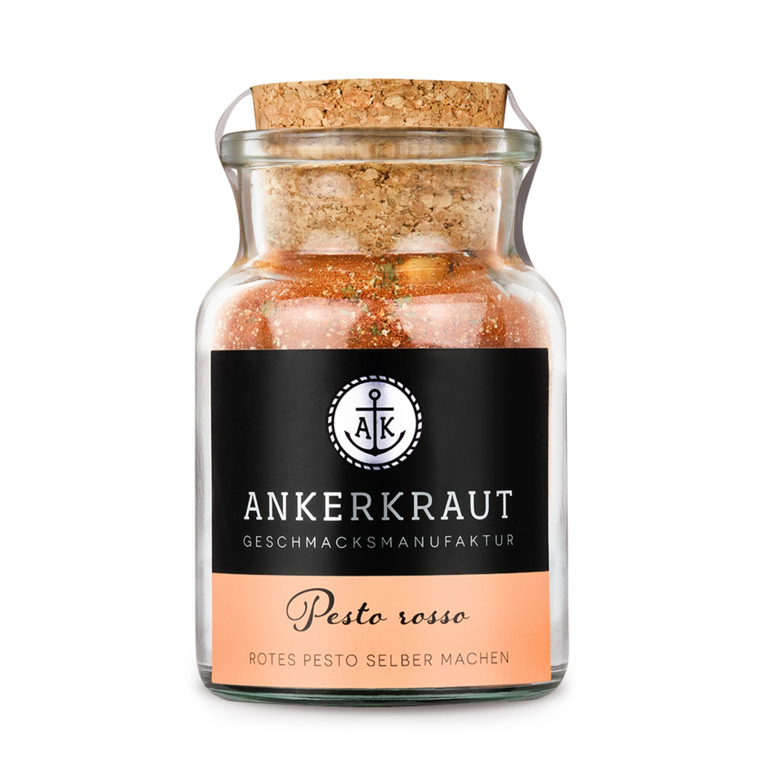 Gewürzkräutermischung, Pesto Rosso 100g Korkenglas