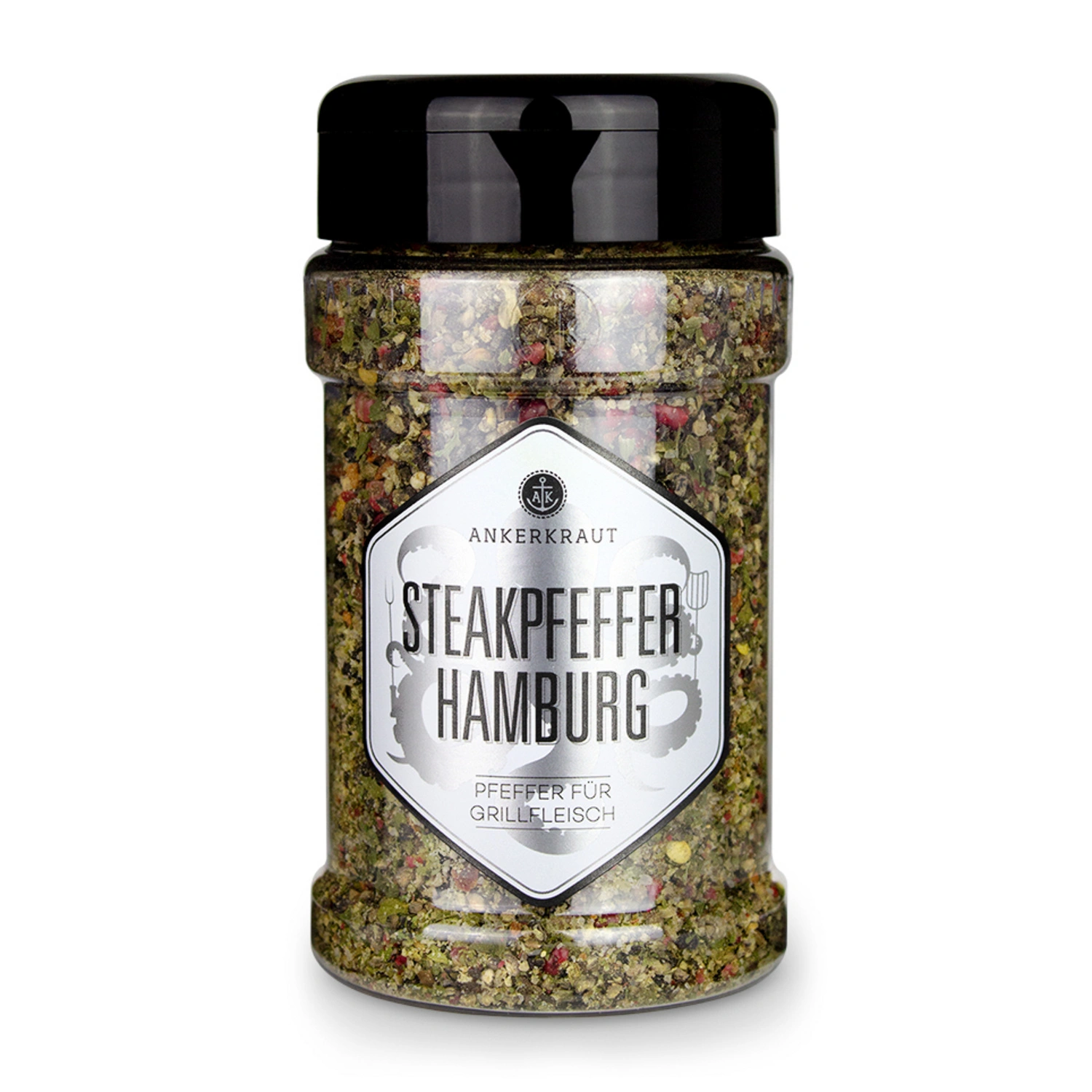 Gewürzkräutermischung, Steakpfeffer Hamburg 170g Streuer