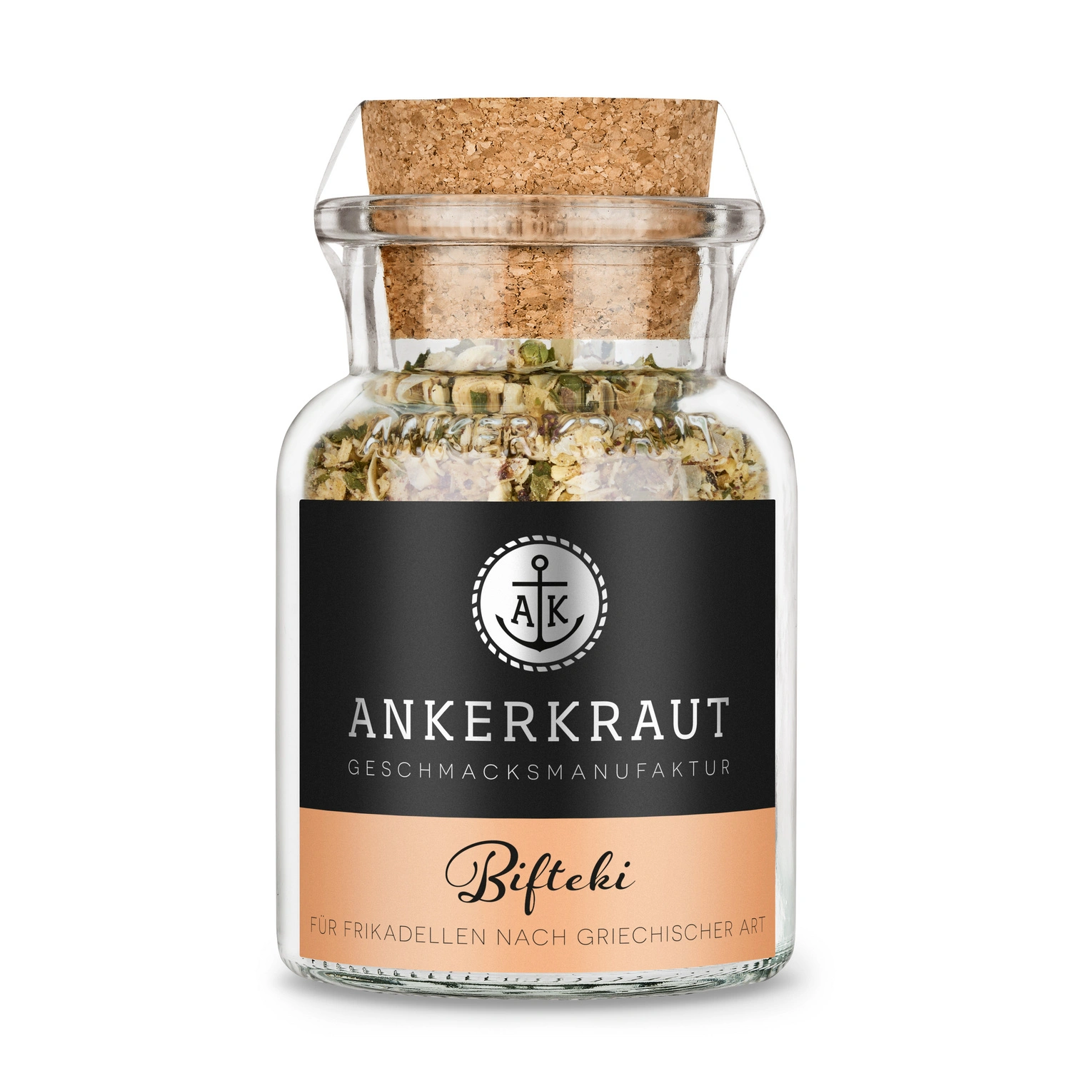 Gewürzkräutermischung, Bifteki 80g Korkenglas