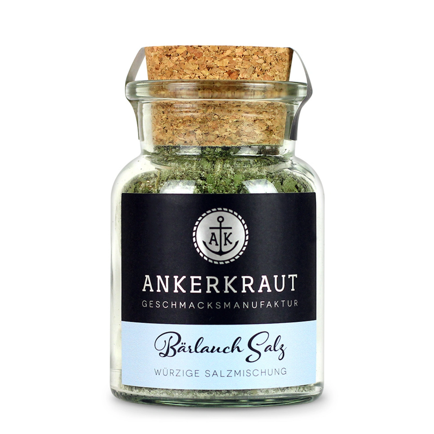 Gewürzkräutermischung, Bärlauch Salz 115g Korkenglas