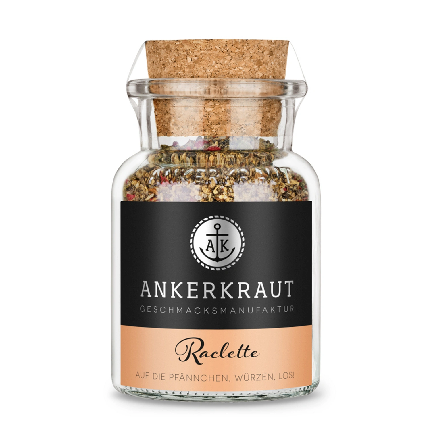 Gewürzkräutermischung, Raclette Gewürz 95g Korkenglas