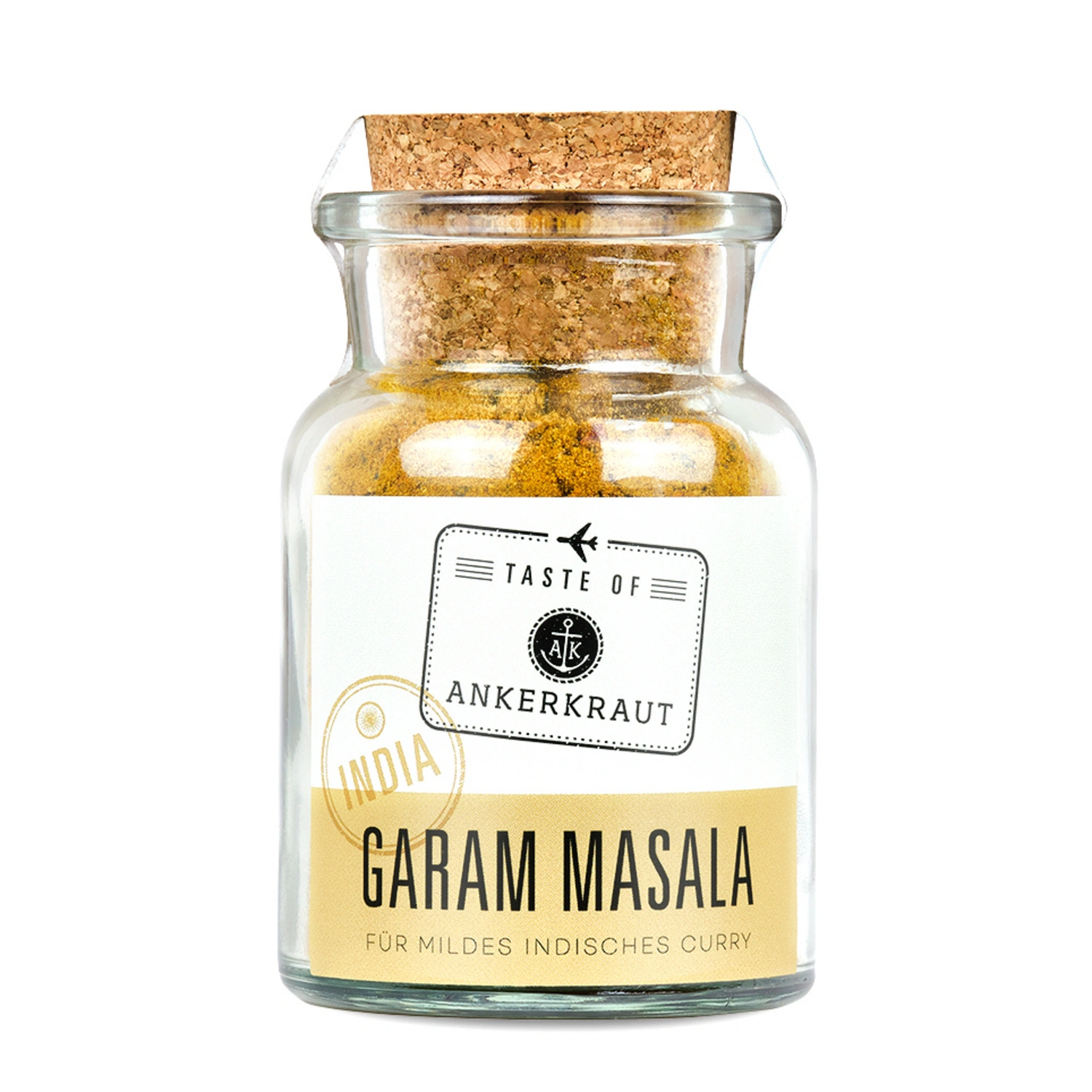 Gewürzkräutermischung, Garam Masala (Indien) 75g Korkenglas