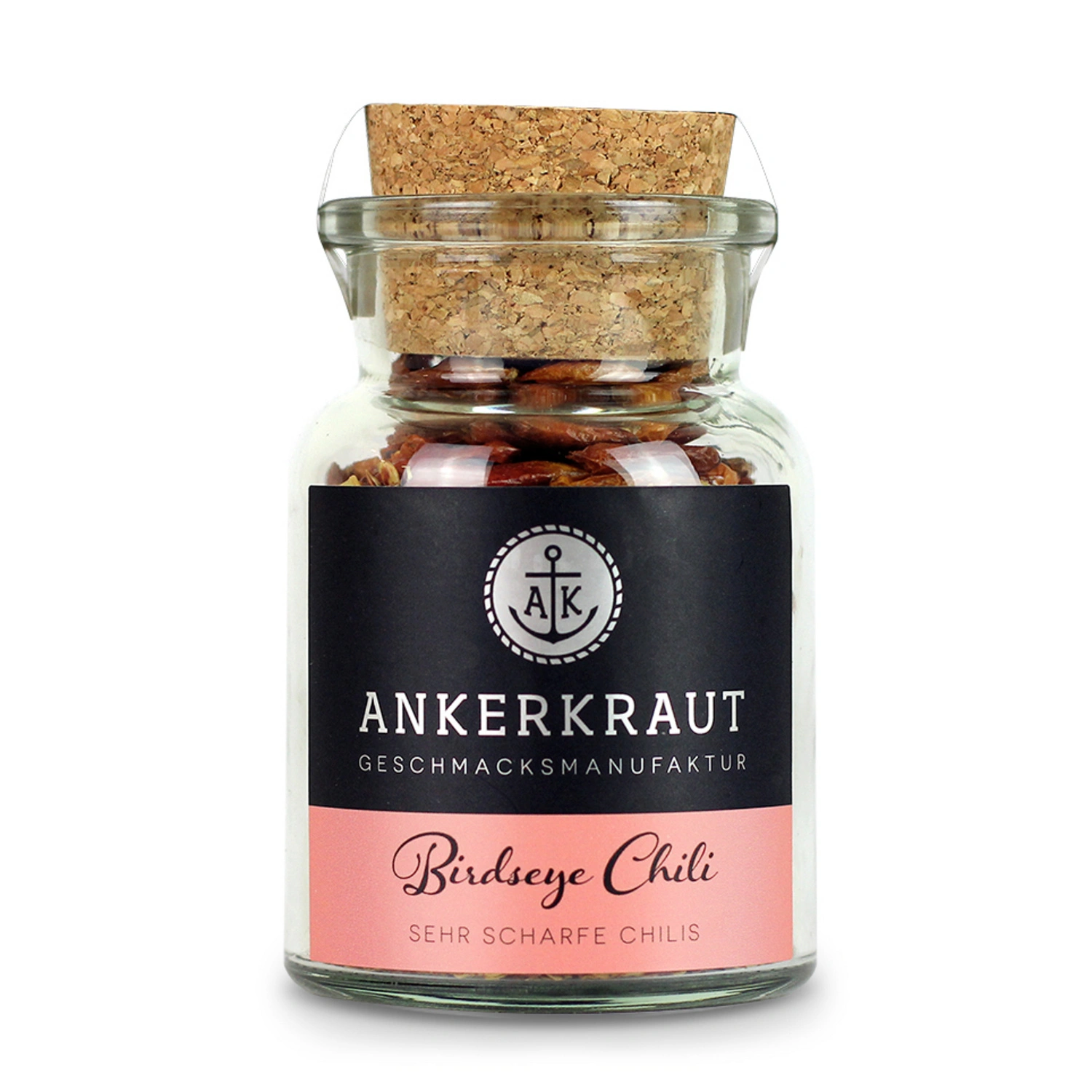 Gewürzkräutermischung, Birdseye Chili 35g Korkenglas ganz