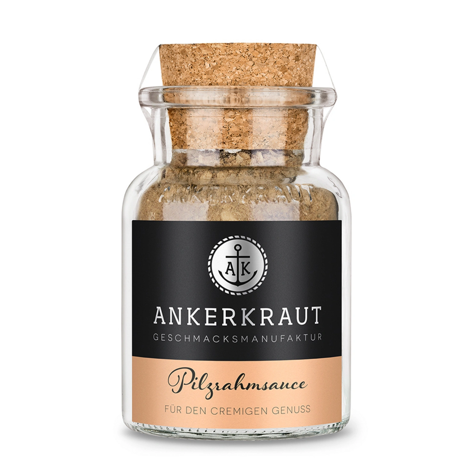 Gewürzkräutermischung, Pilzrahmsauce, 90g im Korkenglas