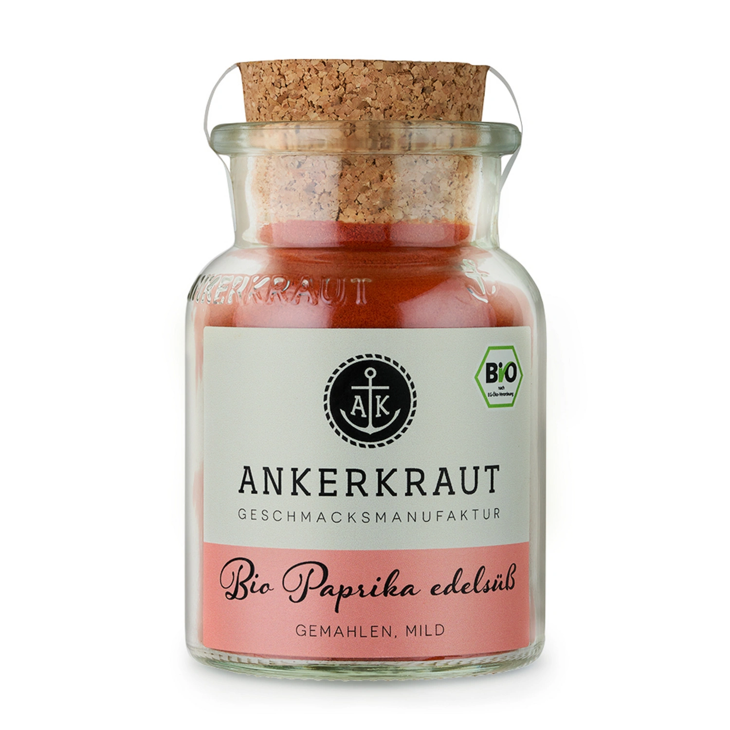 Gewürzkräutermischung, BIO Paprika Edelsüß 85g Korkenglas