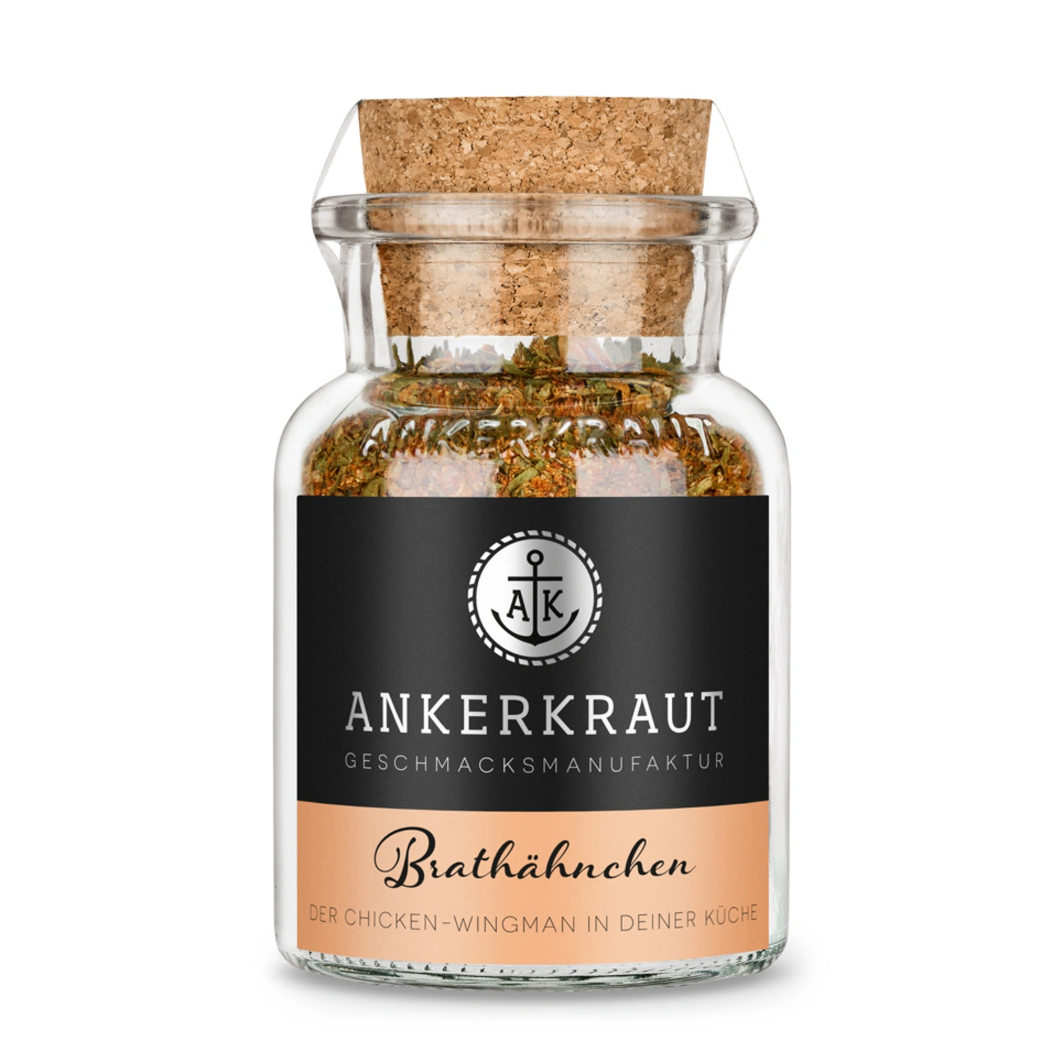 Gewürzkräutermischung, Brathähnchen Gewürz 75g Korkenglas